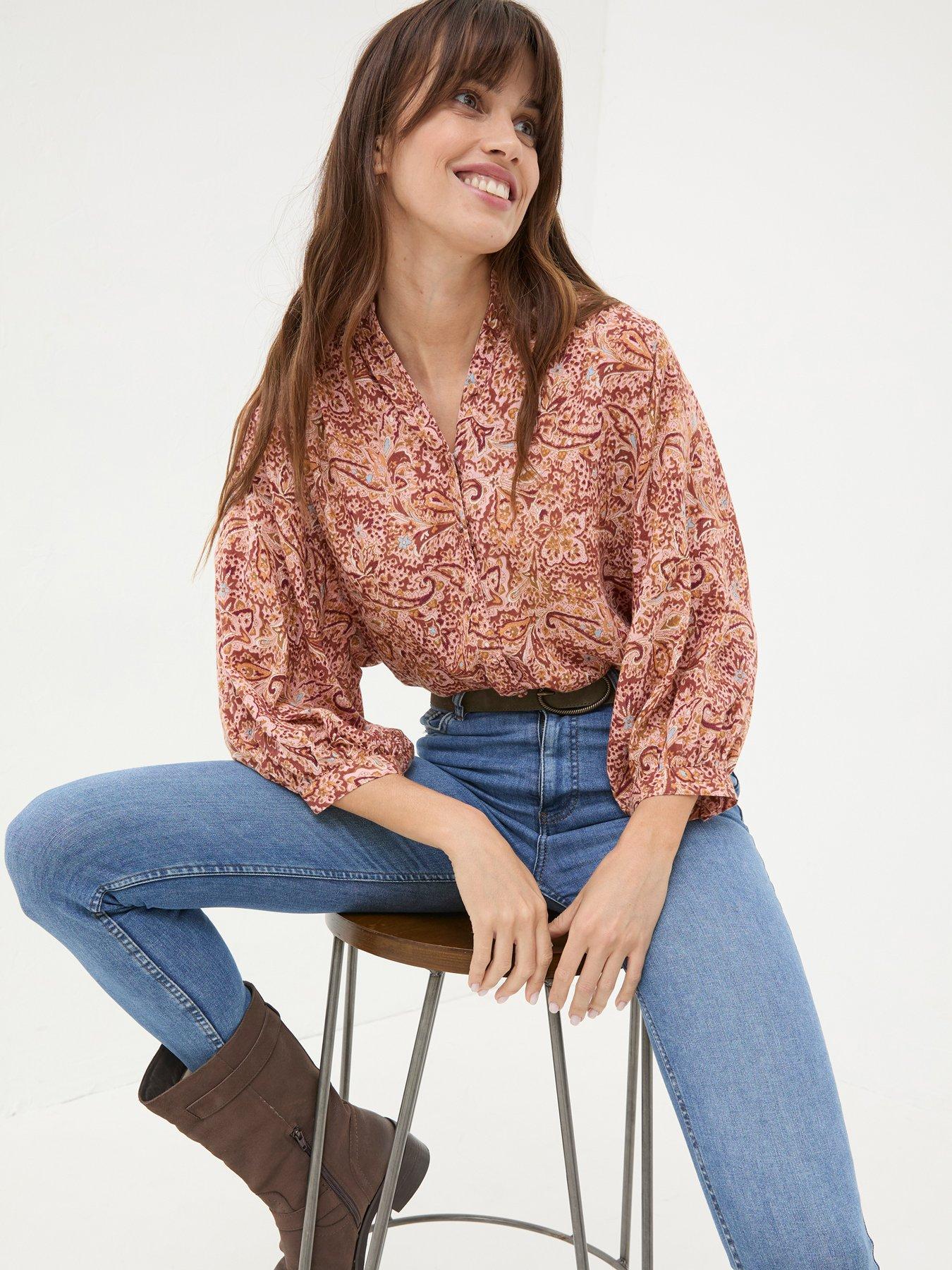  image of fatface-evelyn-wild-paisley-blouse-pink