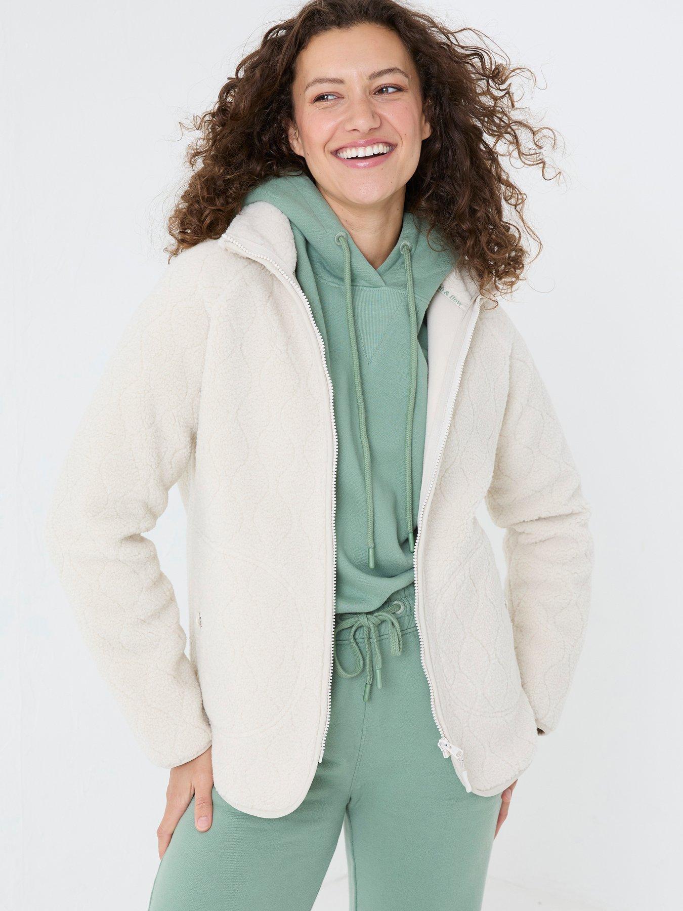 undefined Violet Fleece Jacket - Beige