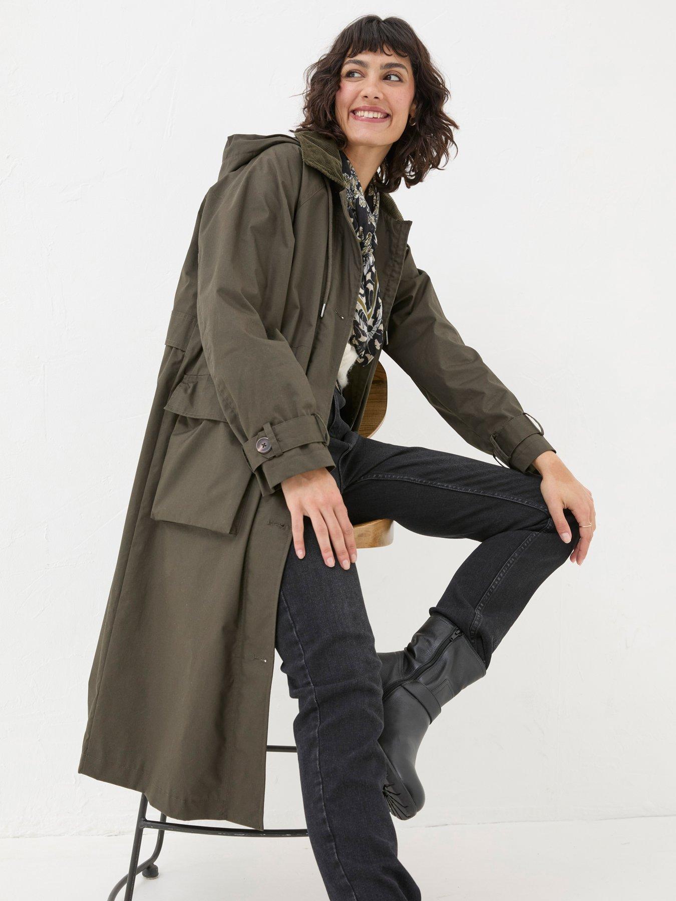 undefined Audrey Trench Coat - Dark Green