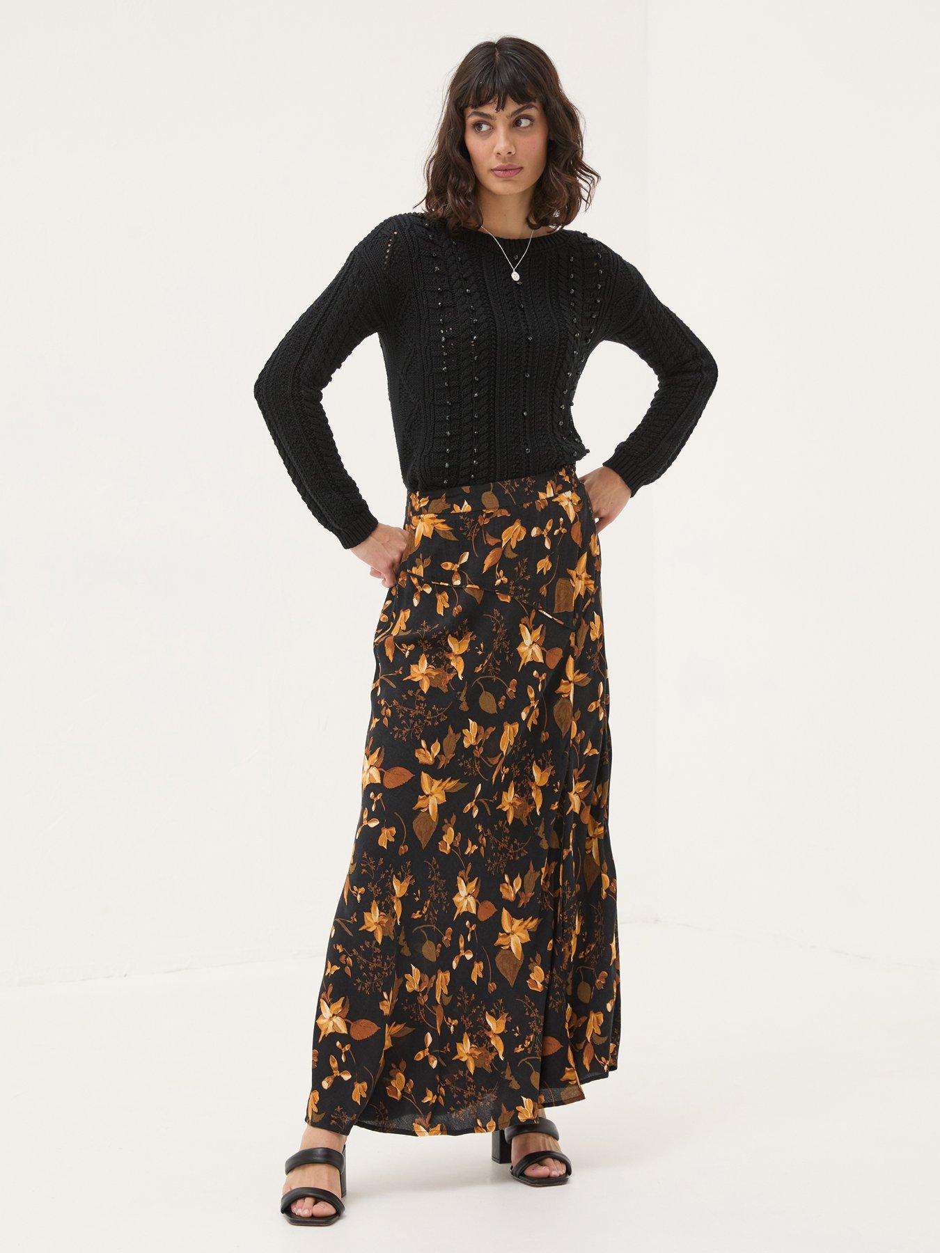  image of fatface-damson-beaded-jumper-black