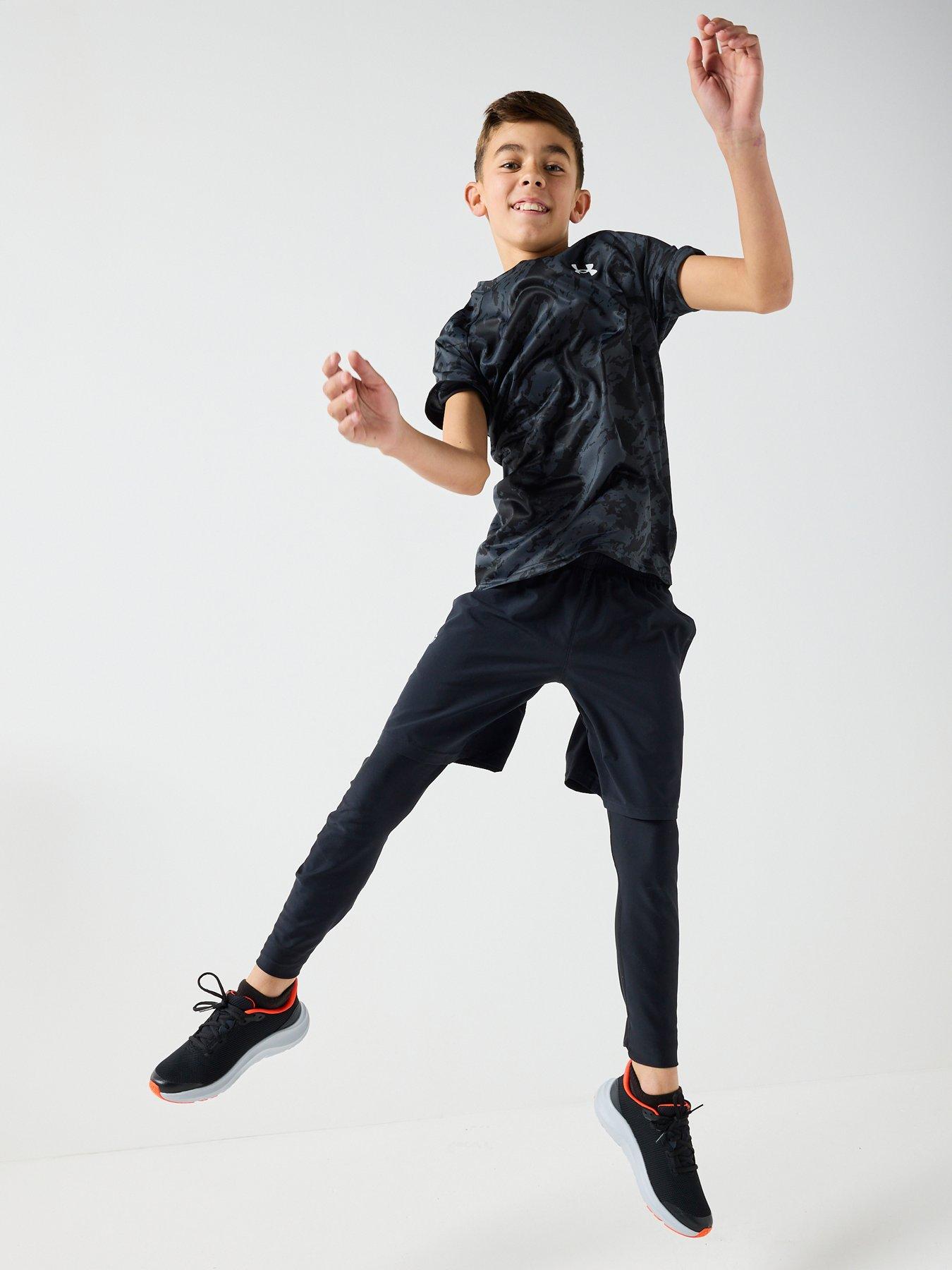  image of under-armour-boys-training-heat-gear-leggings-black