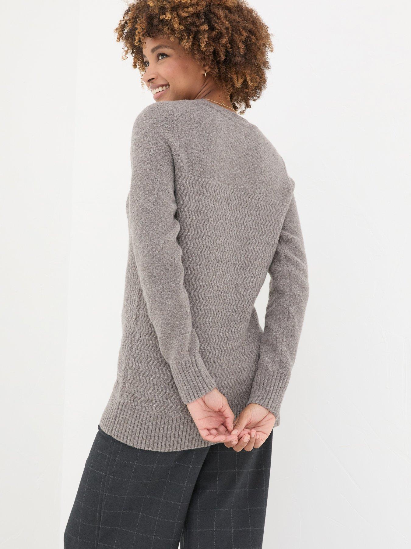  image of fatface-amelia-tunic-soft-brown
