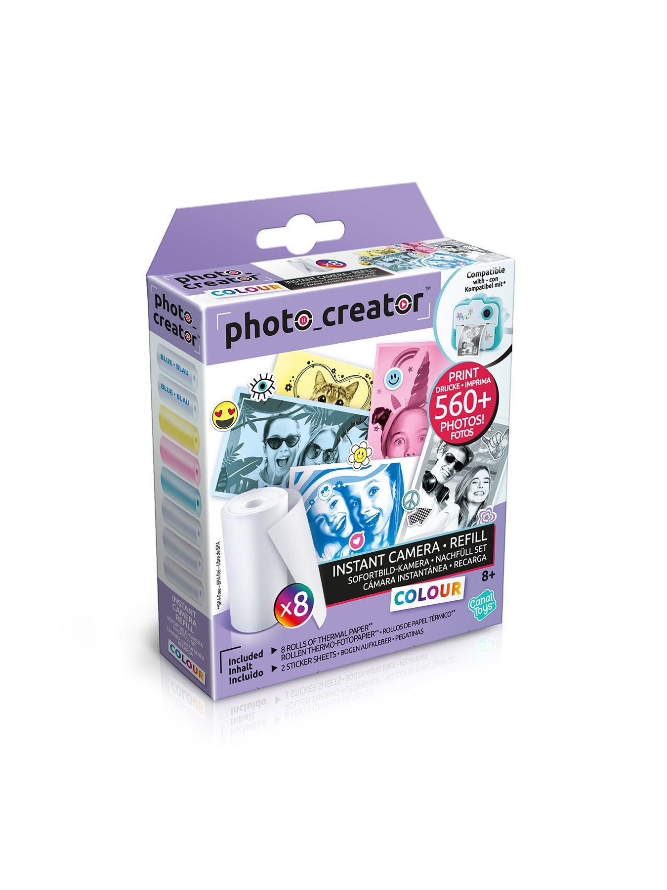 image of photo-creator-instant-print-camera-colour-refill-pack-8-pack