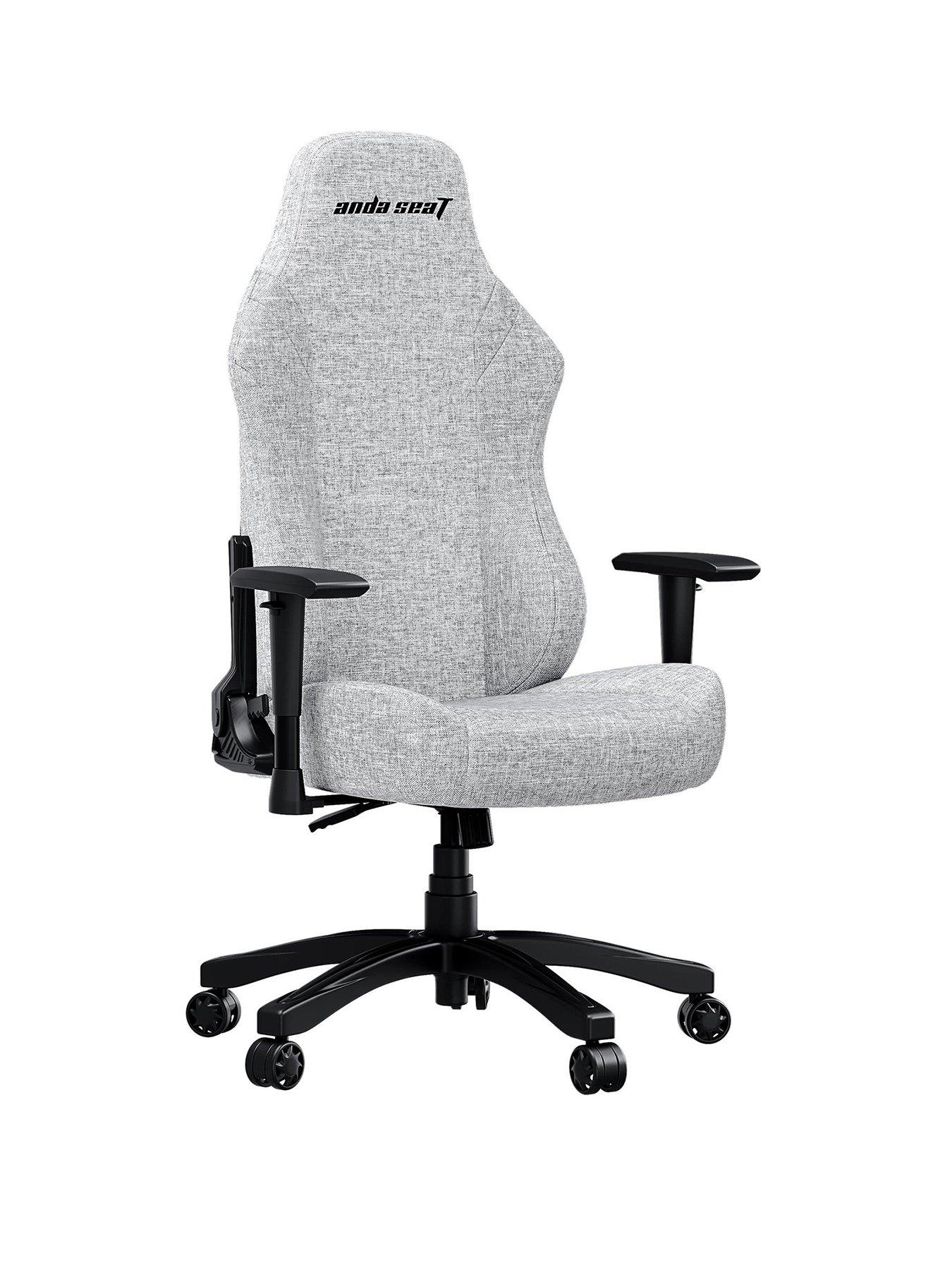 Andaseat Anda seaT Luna Premium Large Gaming Chair Grey Fabric