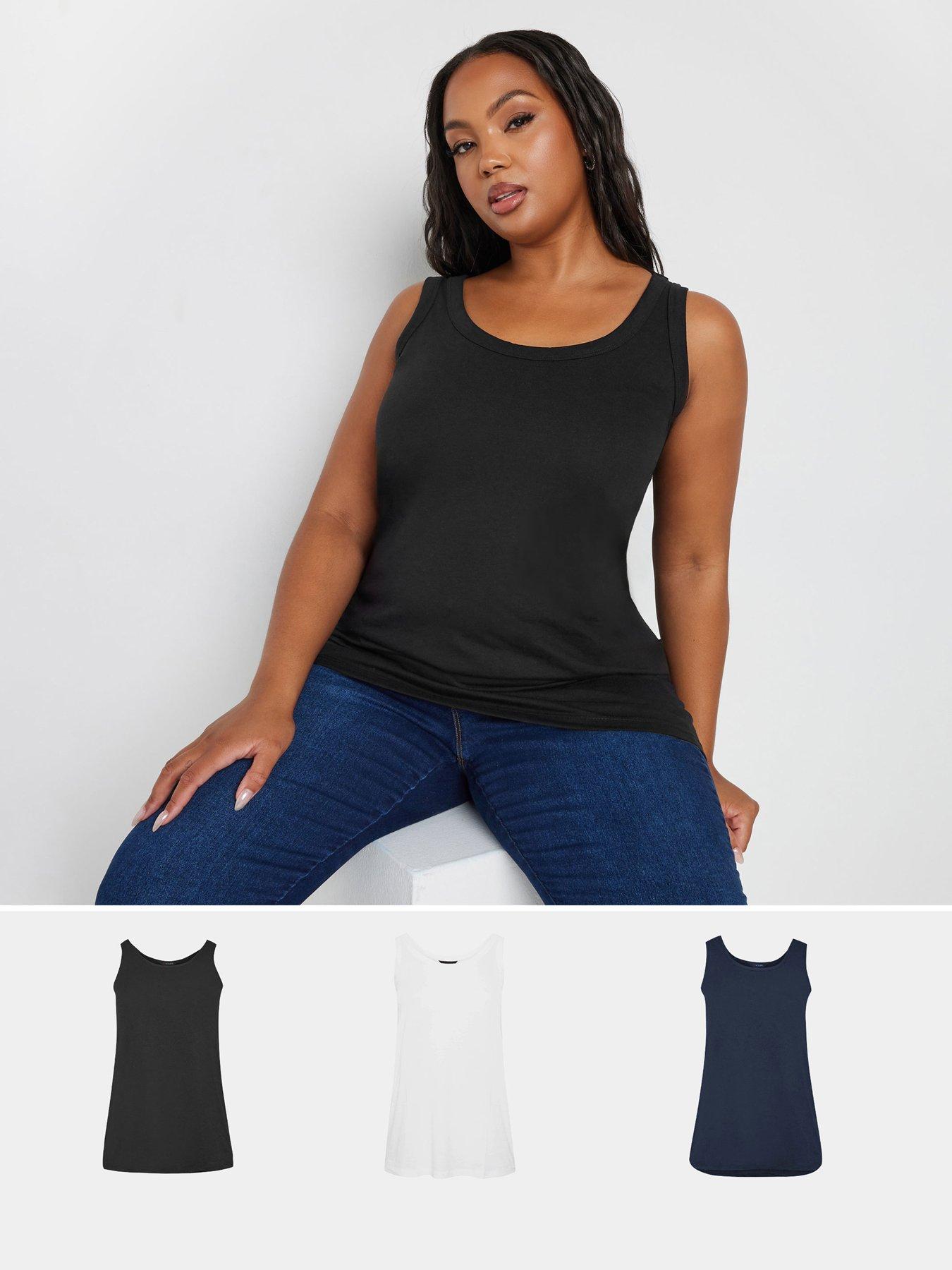 undefined Curve 3 Pack Core Basic Vests - Multi