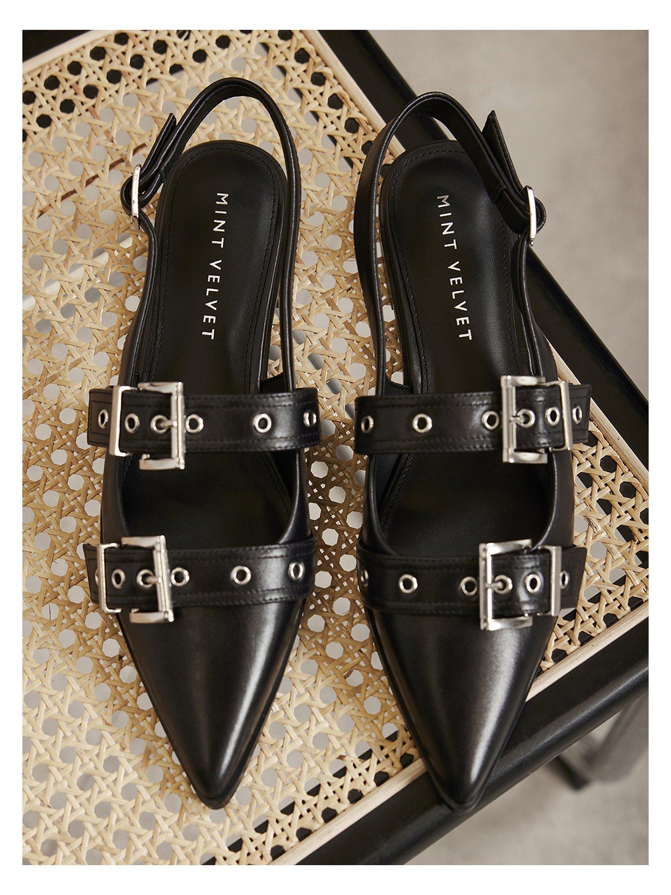  image of mint-velvet-ella-chunky-flat-shoes-black