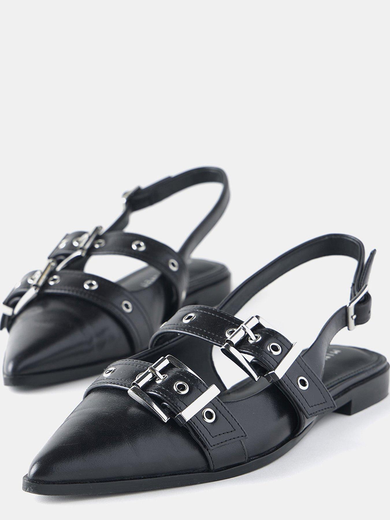  image of mint-velvet-ella-chunky-flat-shoes-black