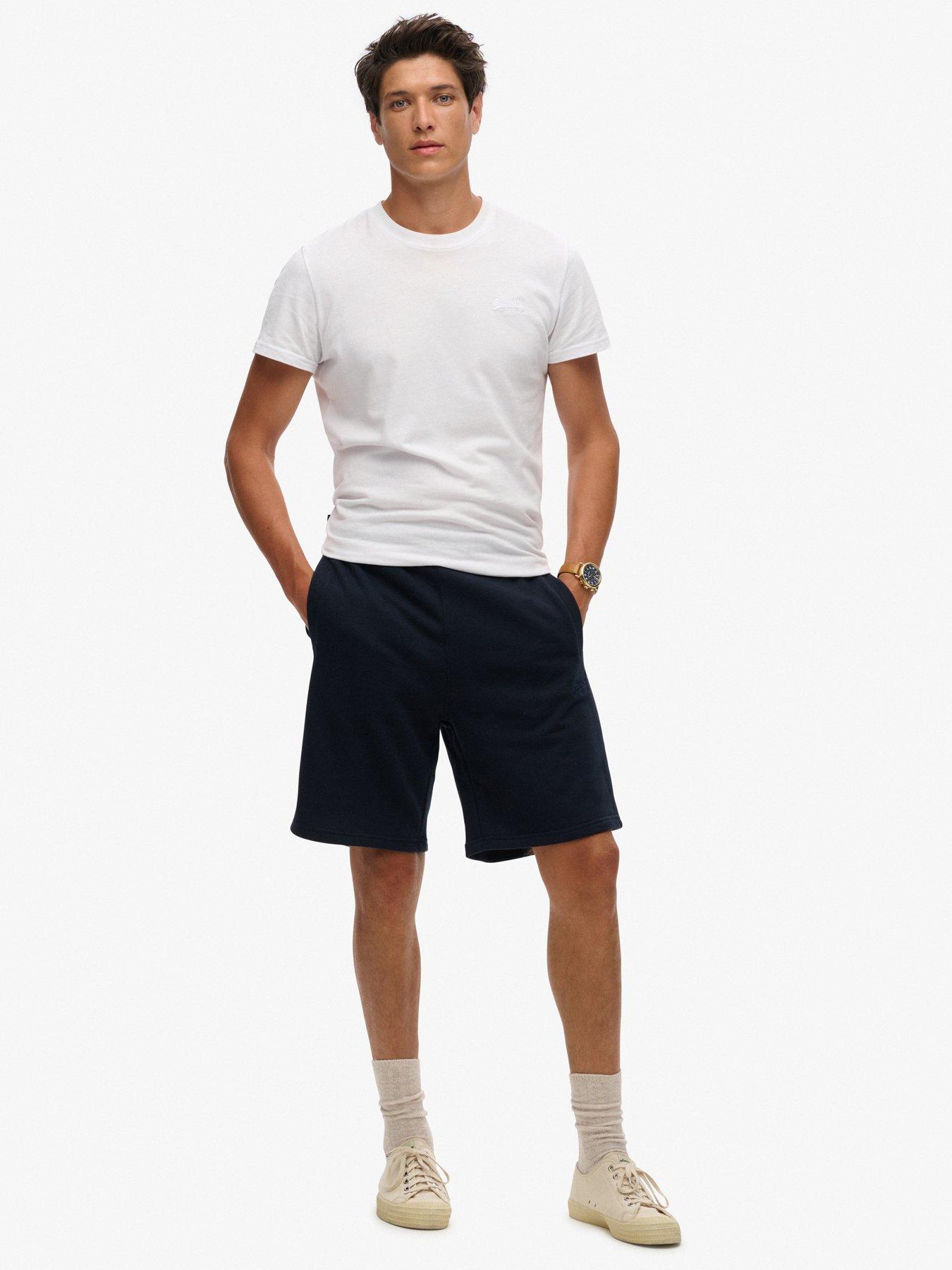  image of superdry-essential-logo-jersey-shorts-navy