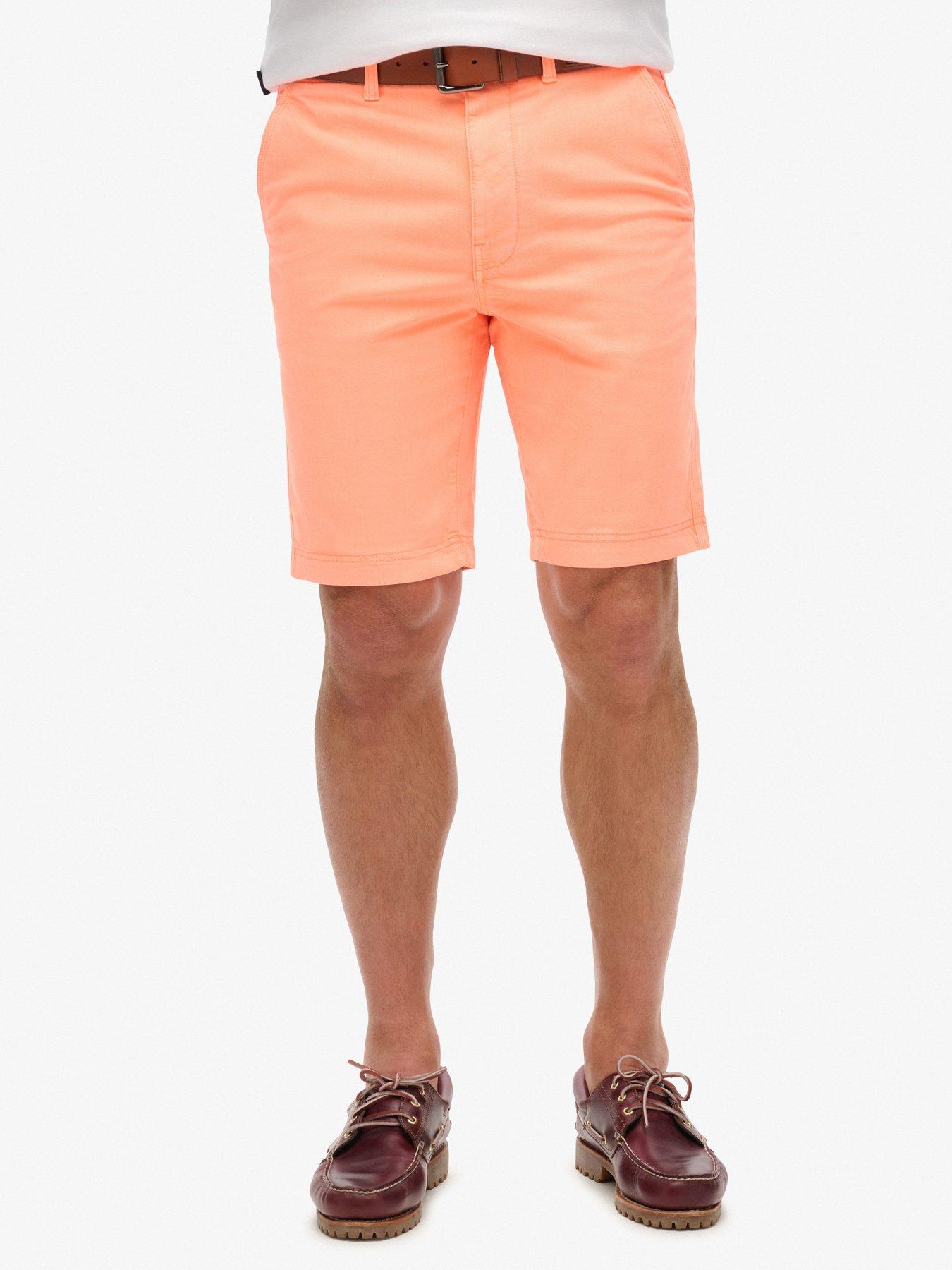  image of superdry-vintage-international-chino-shorts-orange