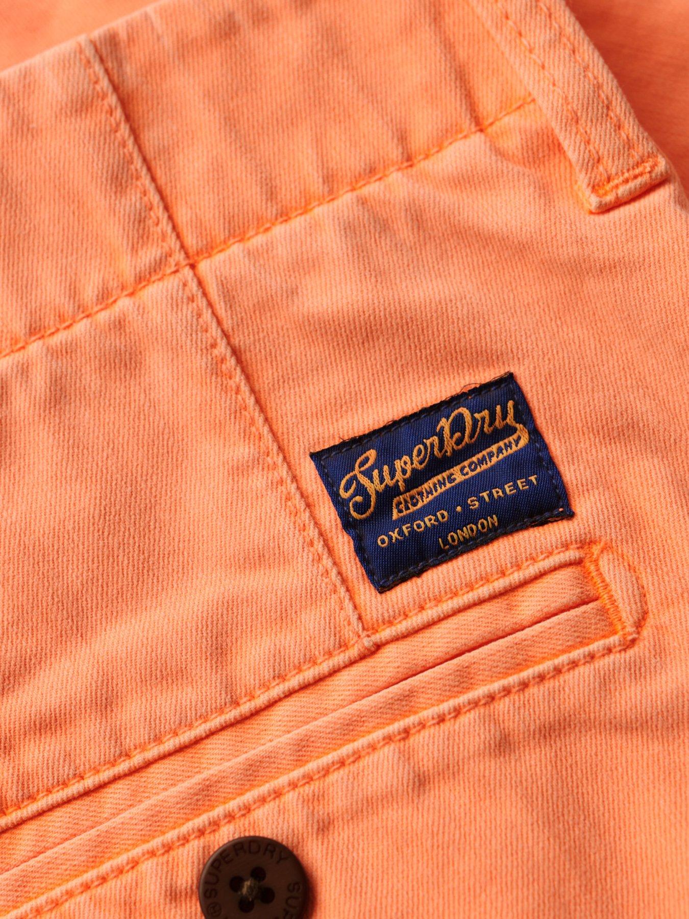  image of superdry-vintage-international-chino-shorts-orange