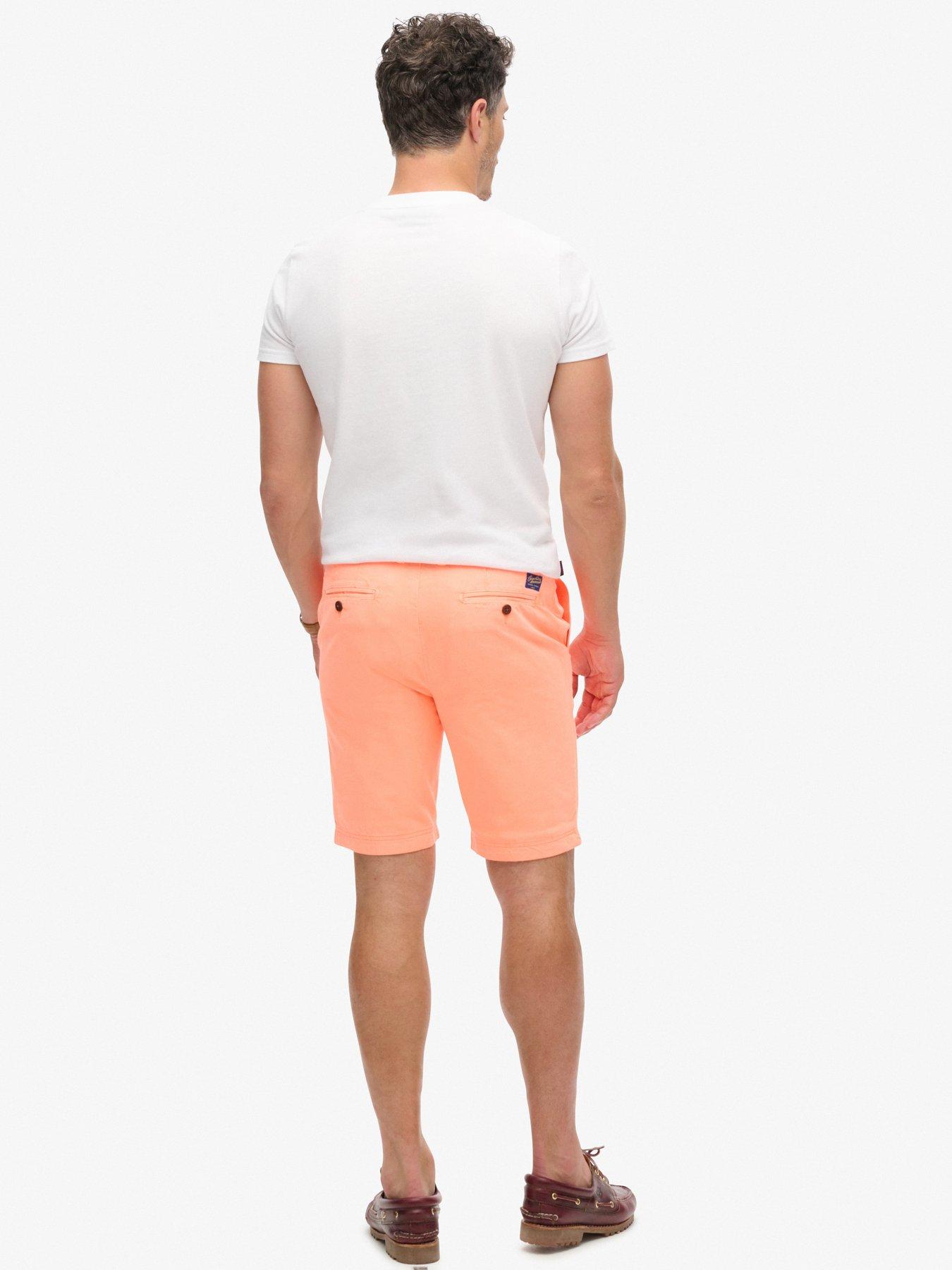  image of superdry-vintage-international-chino-shorts-orange