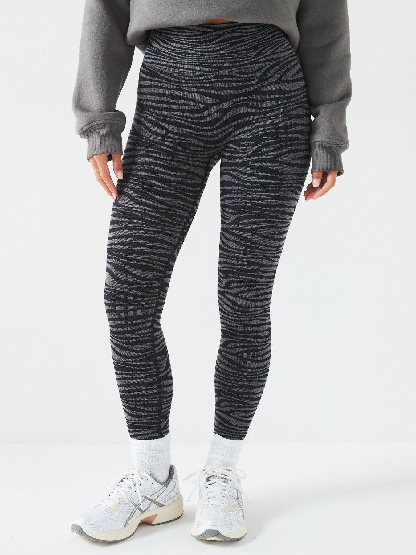 undefined Zebra Ath Leisure Legging - Print
