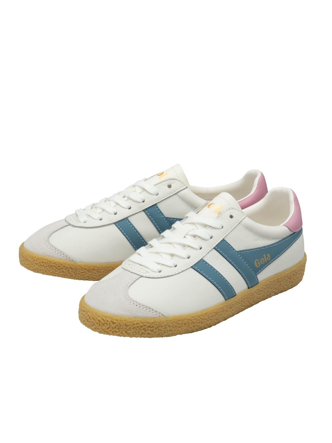  image of gola-womens-medallist-leather-trainers-white