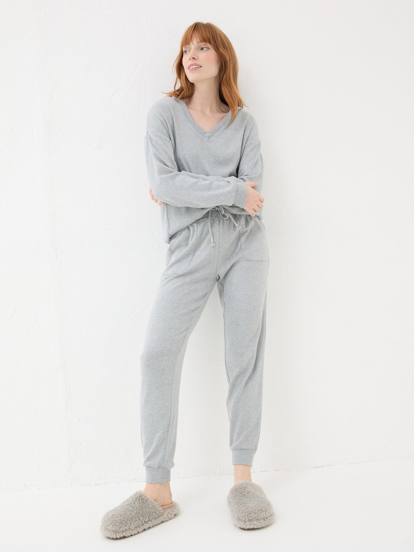  image of fatface-hannah-lounge-top-grey