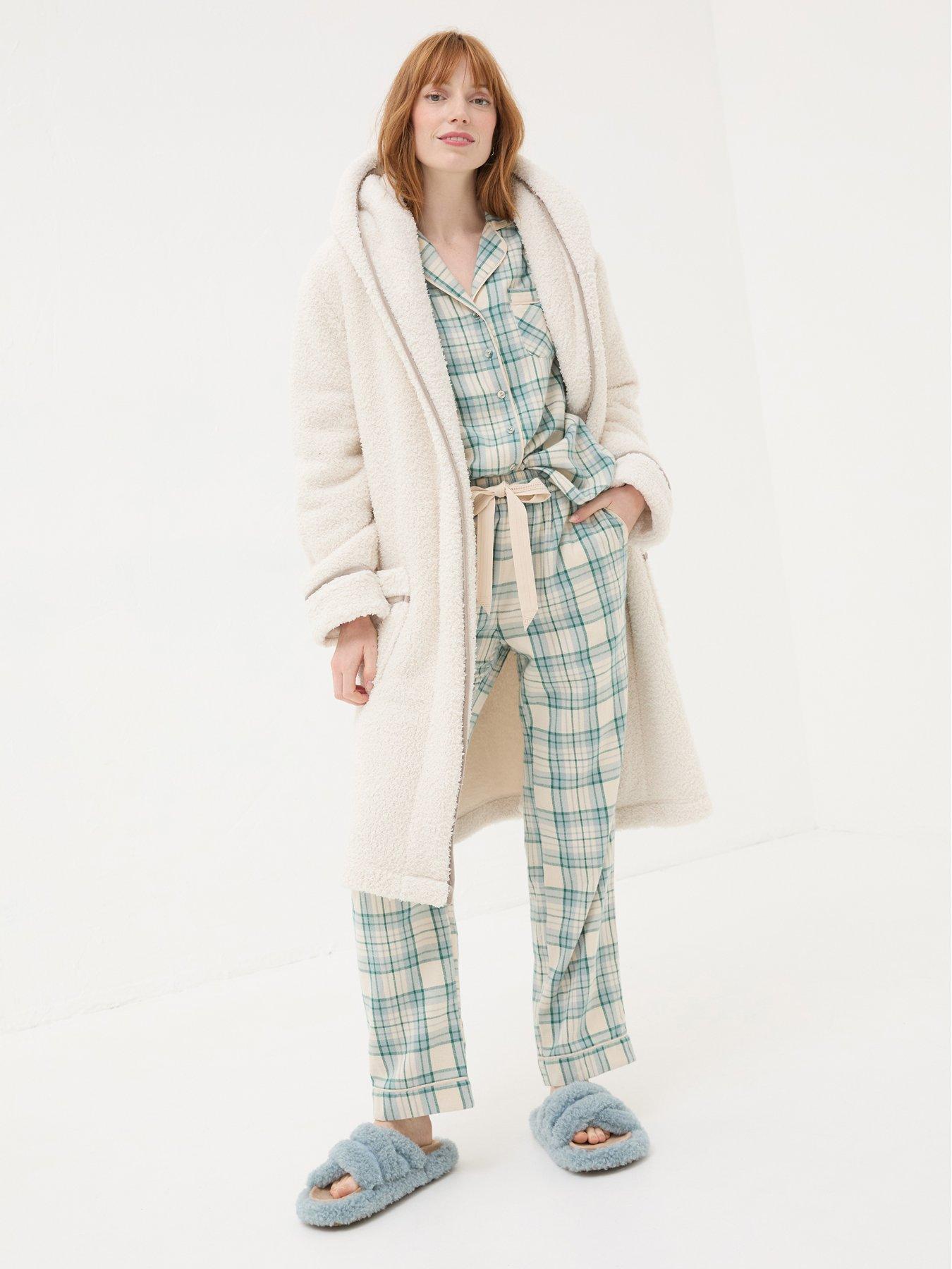 undefined Snuggle Dressing Gown - Cream
