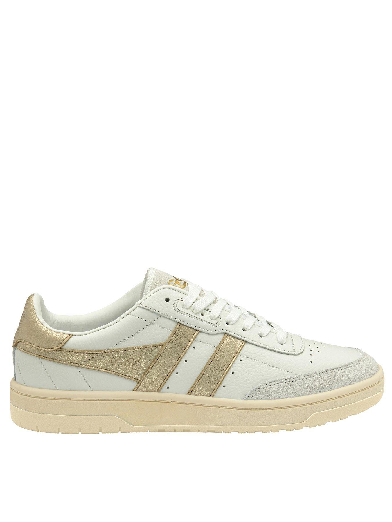  image of gola-womens-falcon-mirror-trainers-whitegold