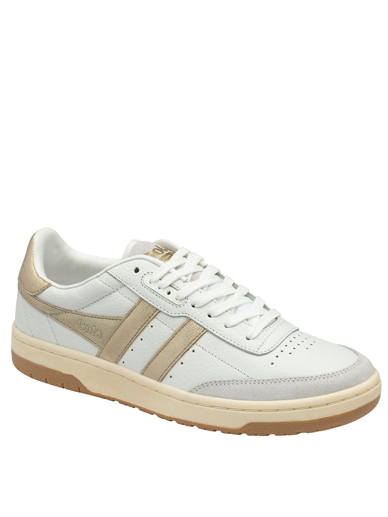  image of gola-womens-falcon-mirror-trainers-whitegold