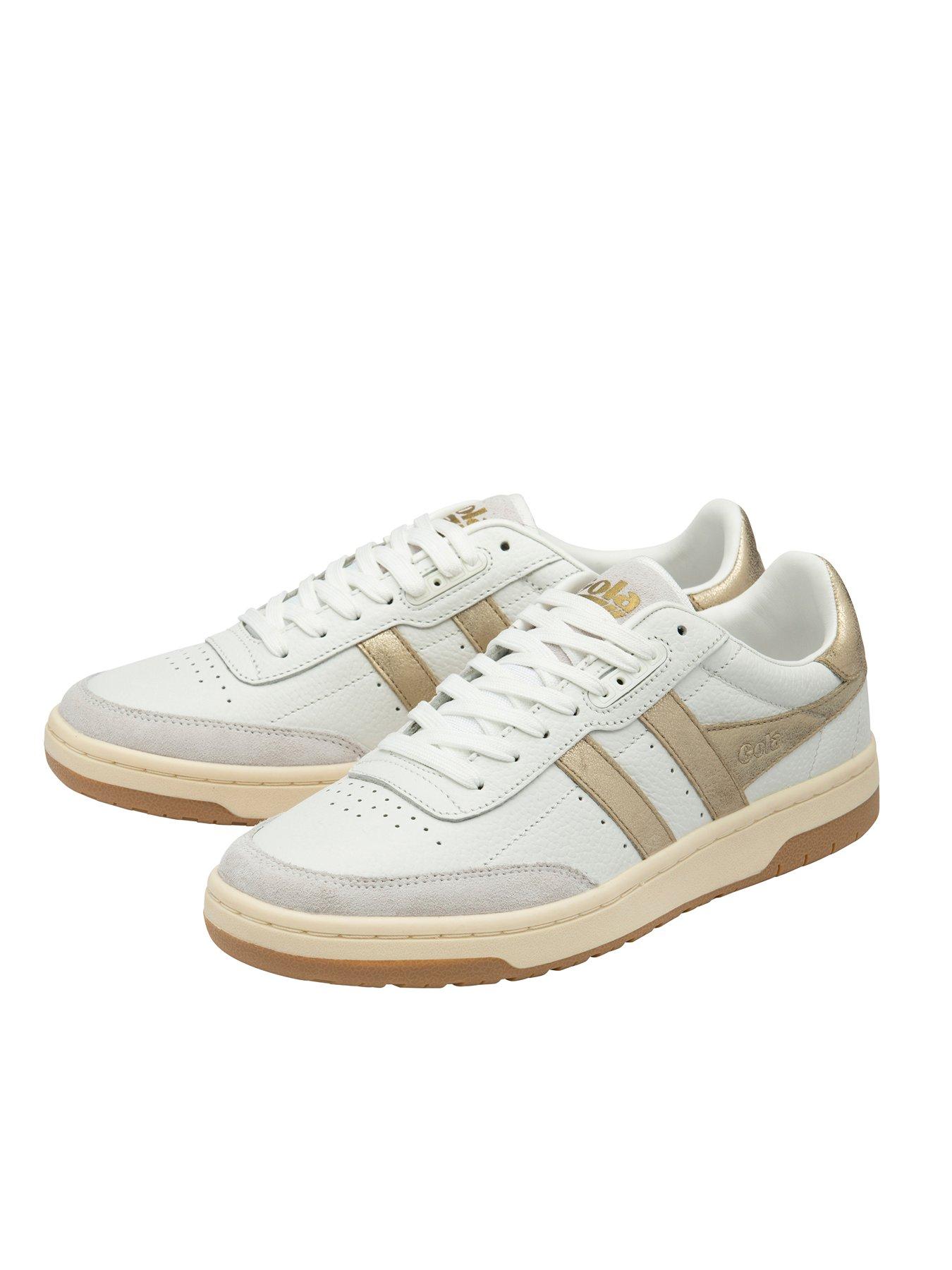  image of gola-womens-falcon-mirror-trainers-whitegold