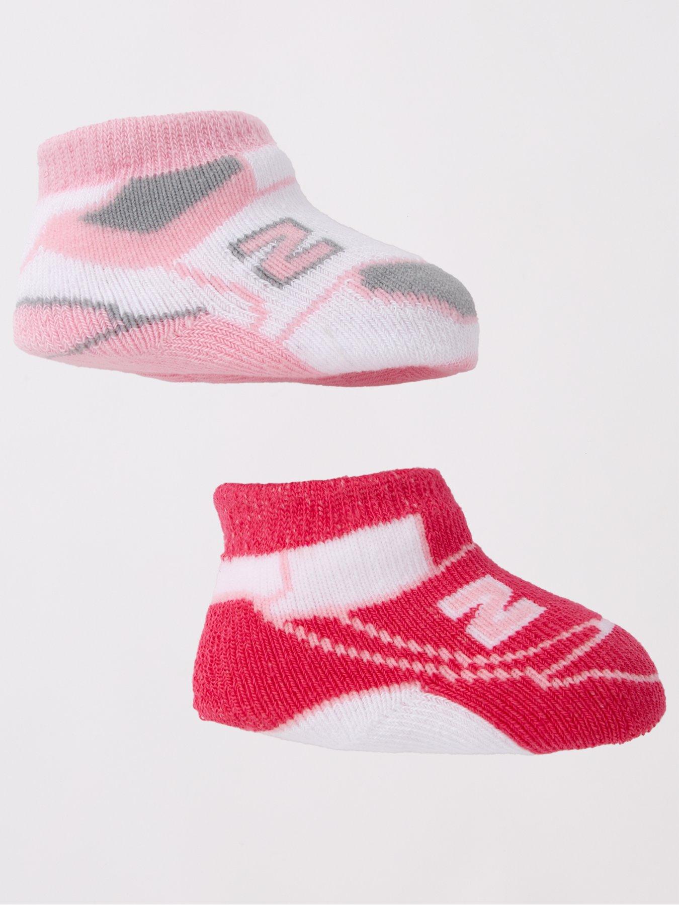  image of new-balance-infants-classics-2-pack-bootie-set-pink-multi