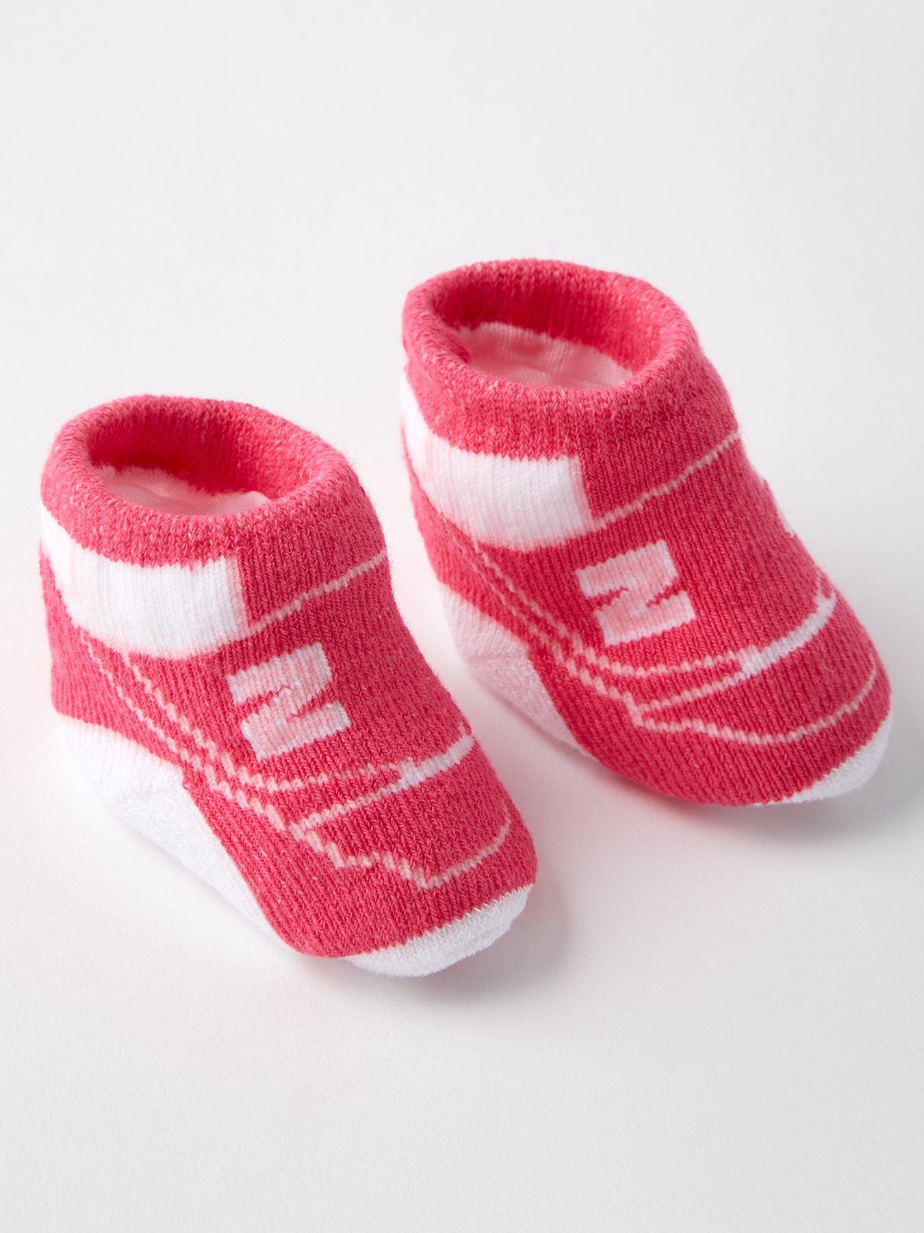  image of new-balance-infants-classics-2-pack-bootie-set-pink-multi