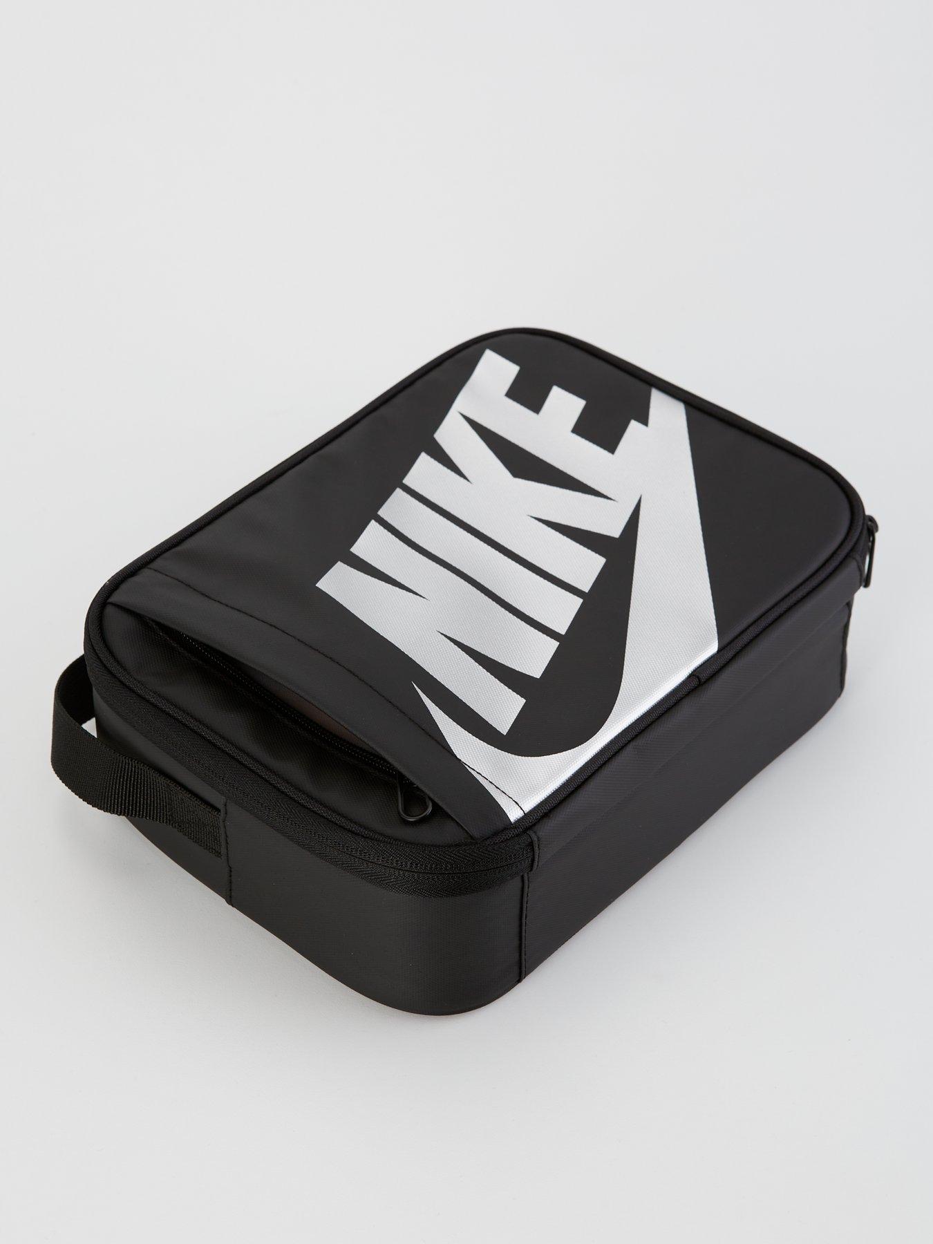 Nike Older Unisex Futura Coated Fuel Pack Lunch Bag Black littlewoods