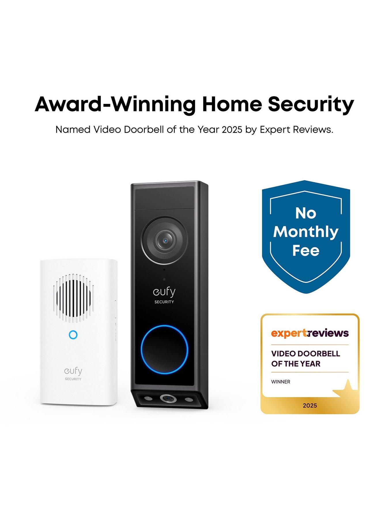 Image 3 of 8 of Eufy Video Doorbell E340 with Chime, 2K, Dual Lens, No Monthly Fee, Colour Night Vision, Two-Way Audio, 8GB Storage