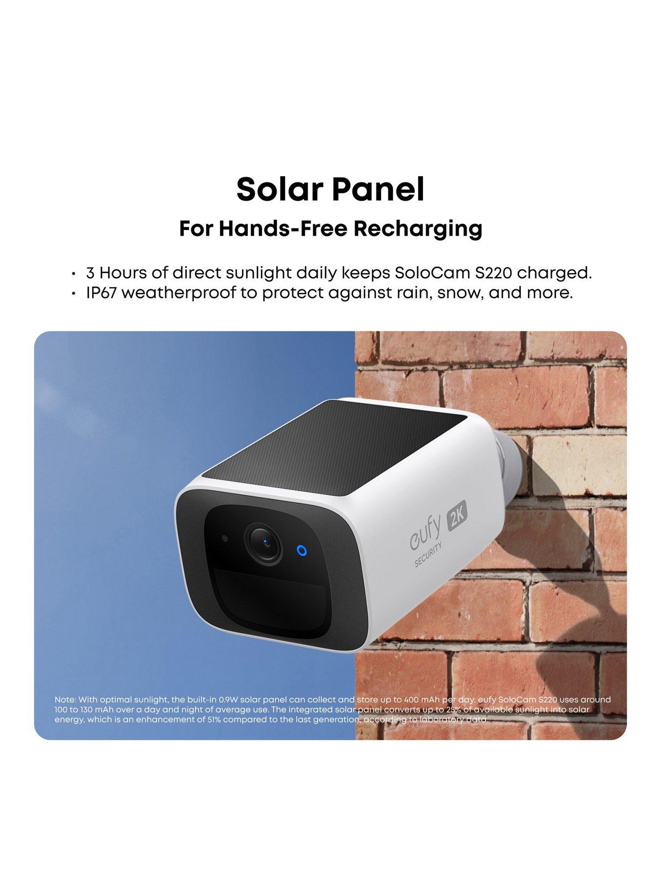 Image 4 of 8 of Eufy SoloCam S220 2K Solar Camera 2-Pack with No Monthly Fee, Human Detection, Easy Installation