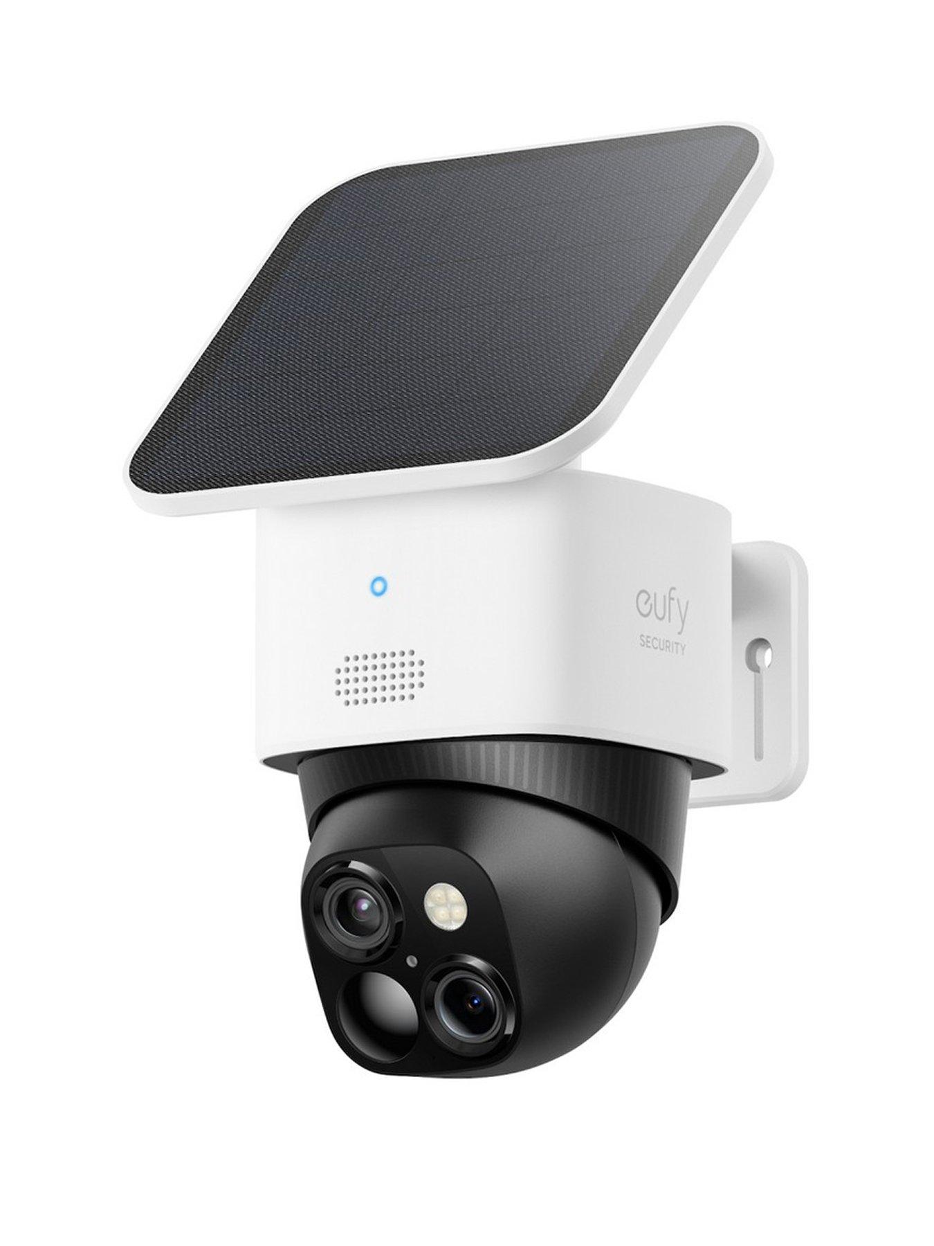Eufy SoloCam S340, 3K, Dual Lens, No Monthly Fee, Solar Panel, 360