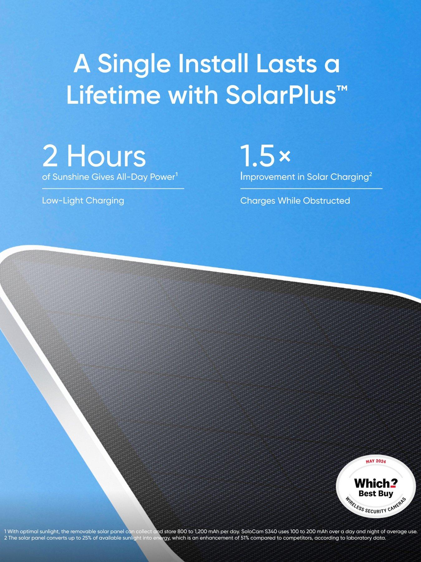  image of eufy-solocam-s340-3k-dual-lens-no-monthly-fee-solar-panel-360deg-coverage-camera
