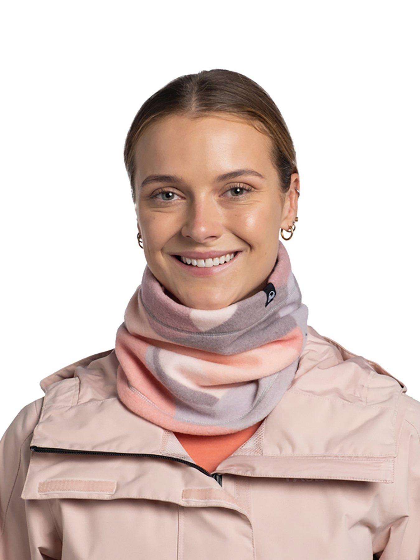  image of buff-womens-polar-prints-neck-warmer-sunif-multi-pink-print