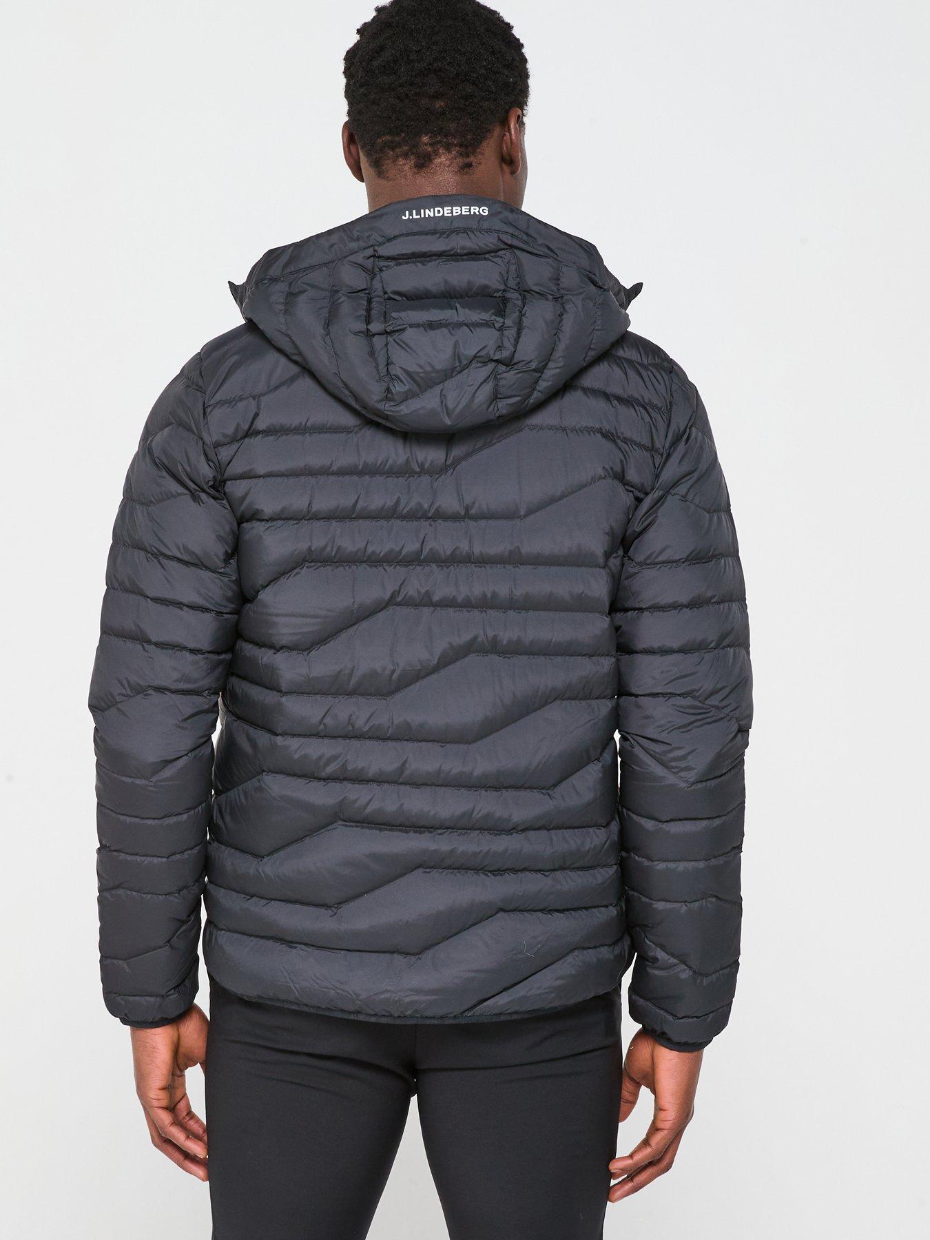  image of j-lindeberg-mens-golf-cliff-light-down-hooded-jacket-black
