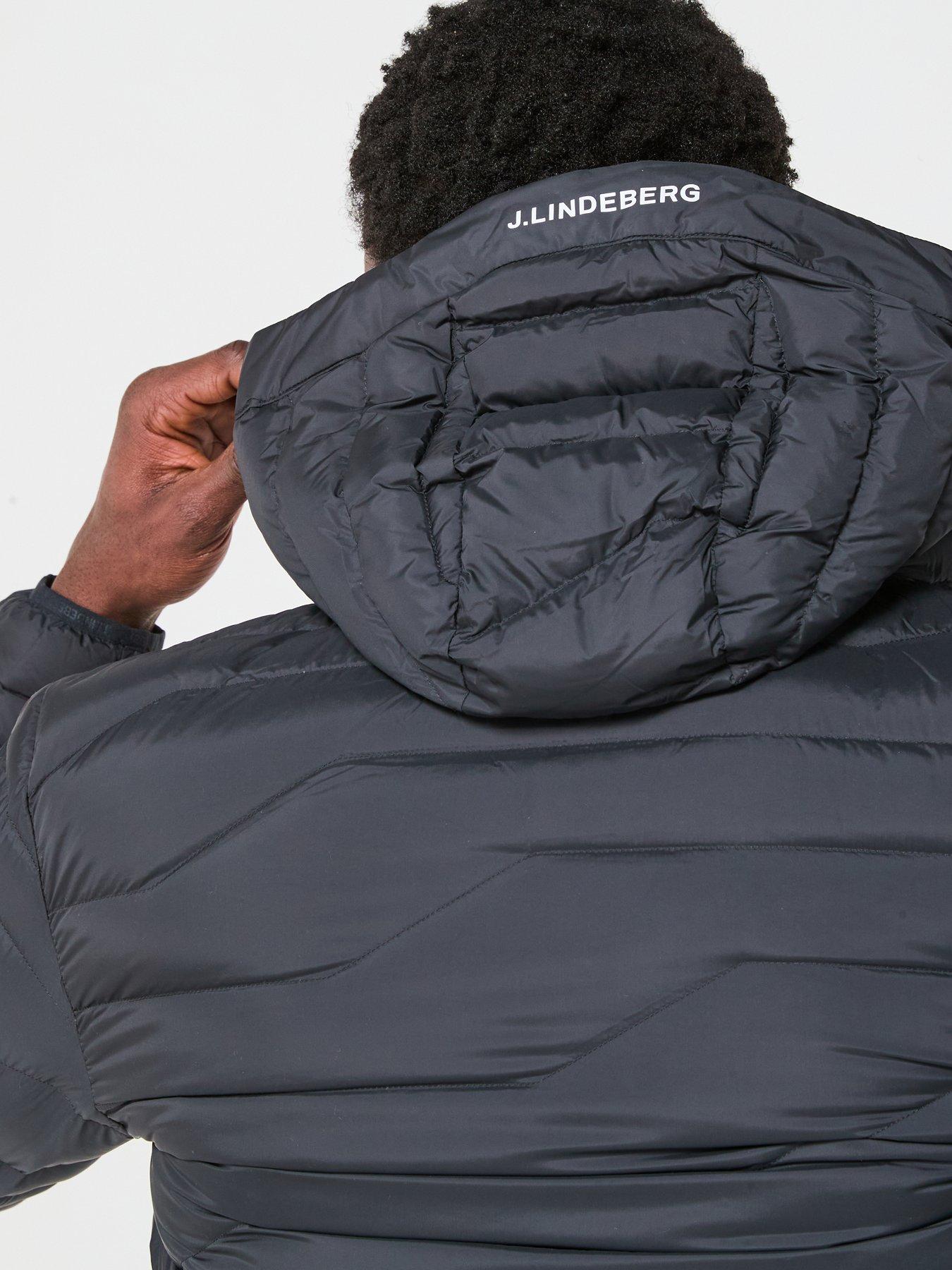  image of j-lindeberg-mens-golf-cliff-light-down-hooded-jacket-black