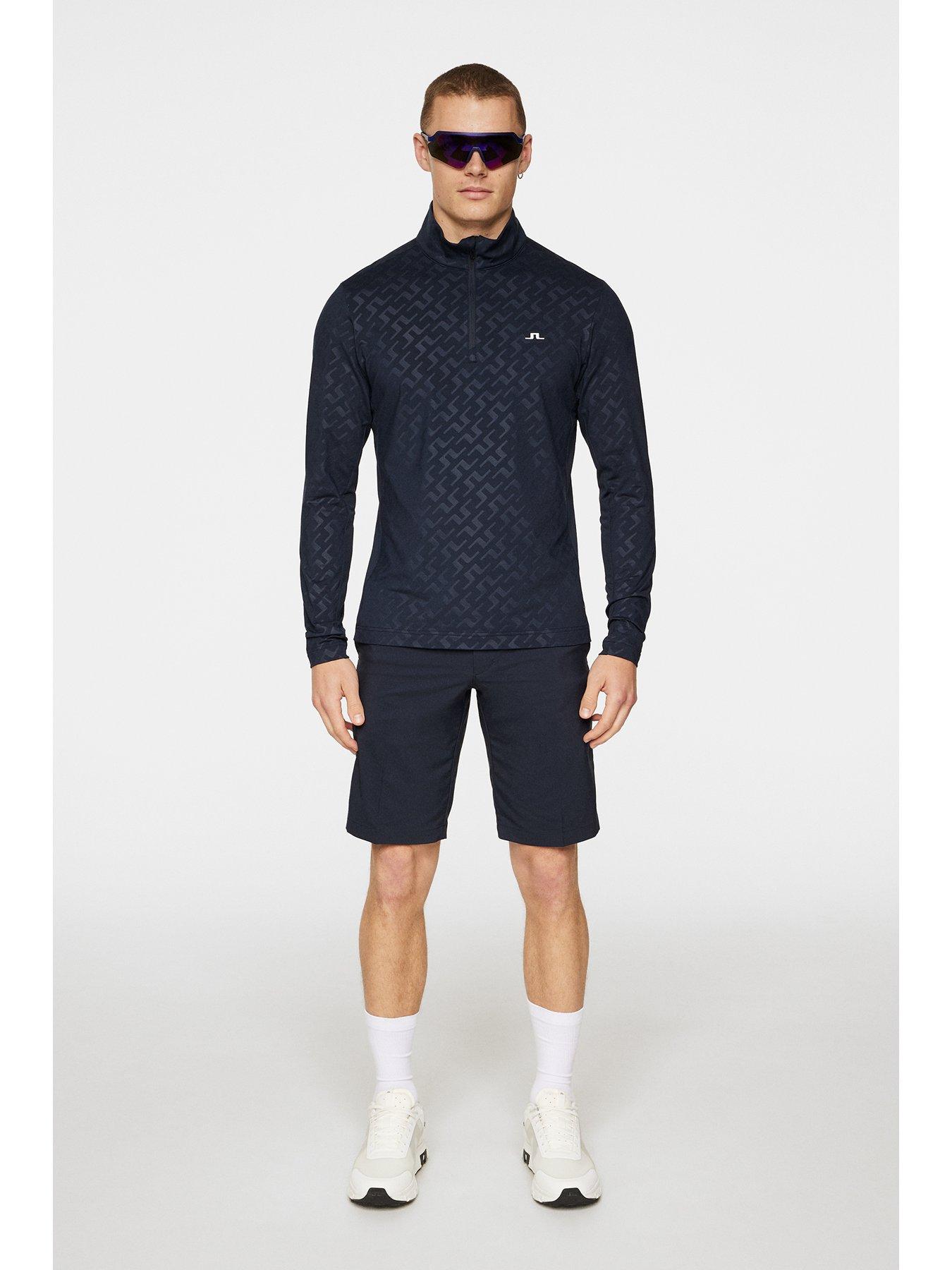  image of j-lindeberg-mens-golf-luke-deboss-mid-layer-navy