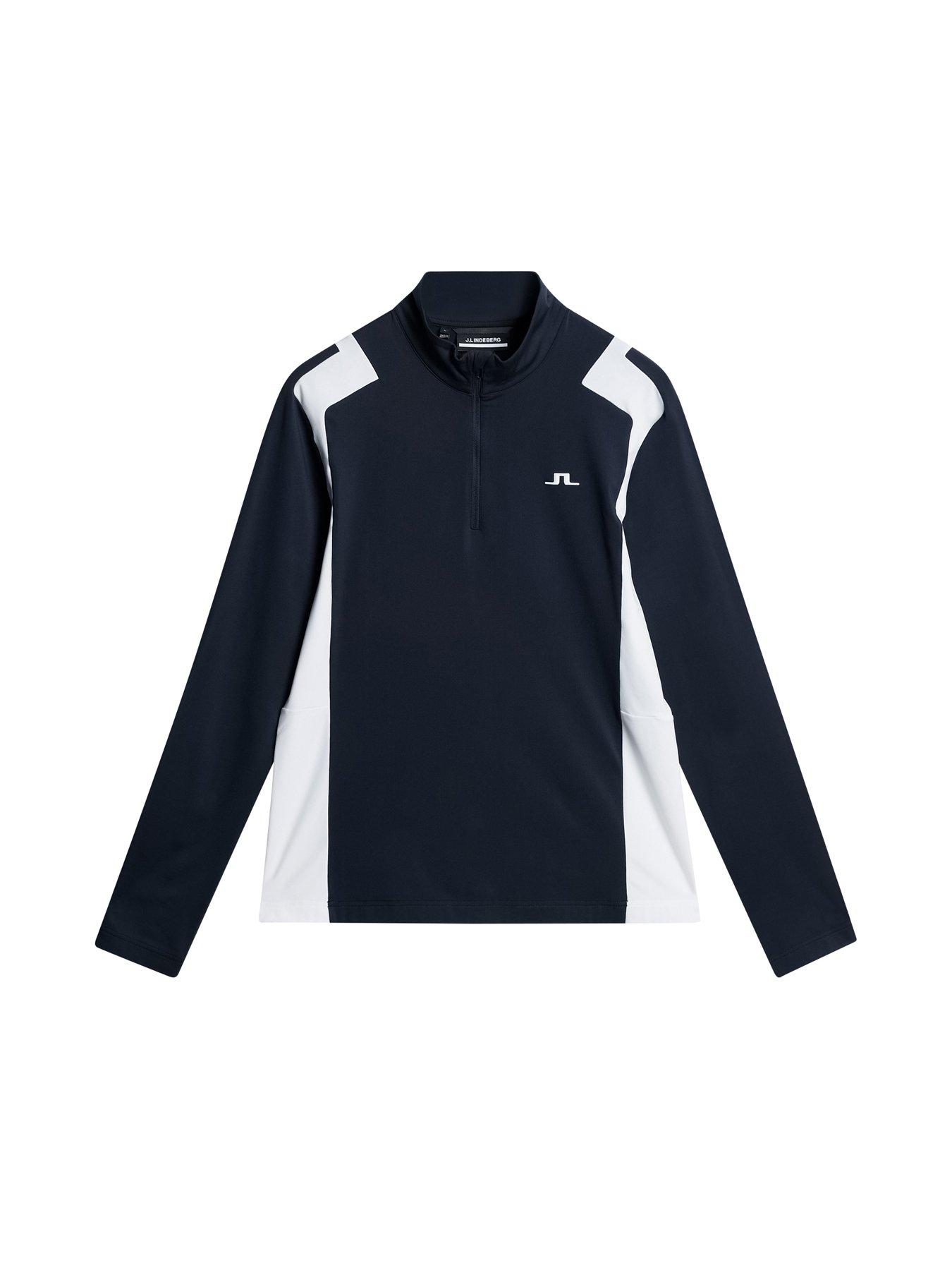  image of j-lindeberg-mens-golf-lukas-quarter-zip-midi-layer-navy