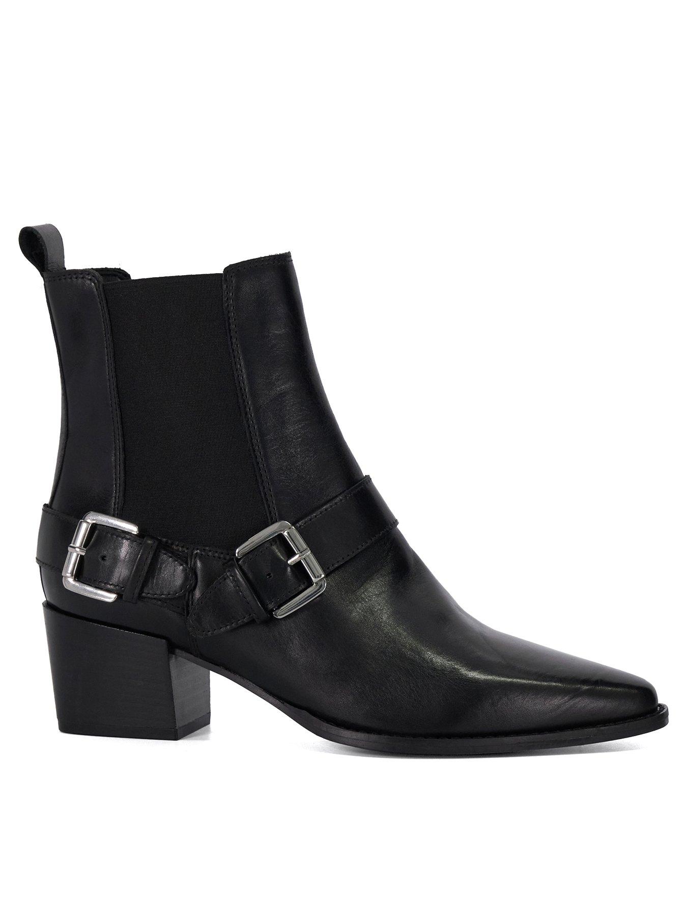 undefined Panino Buckle Detail Western Boot - Black