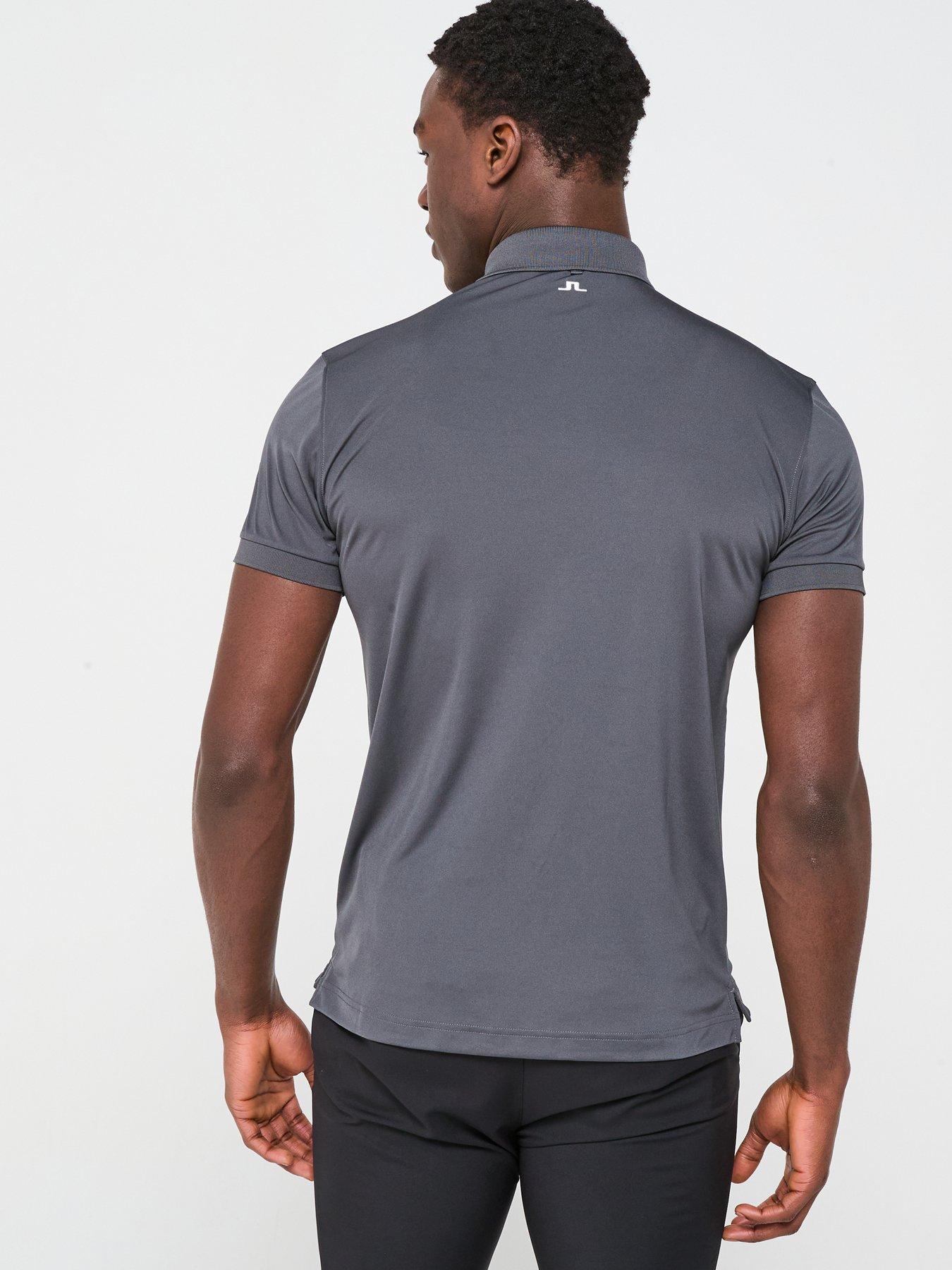  image of j-lindeberg-mens-golf-tour-tech-regular-fit-polo-grey
