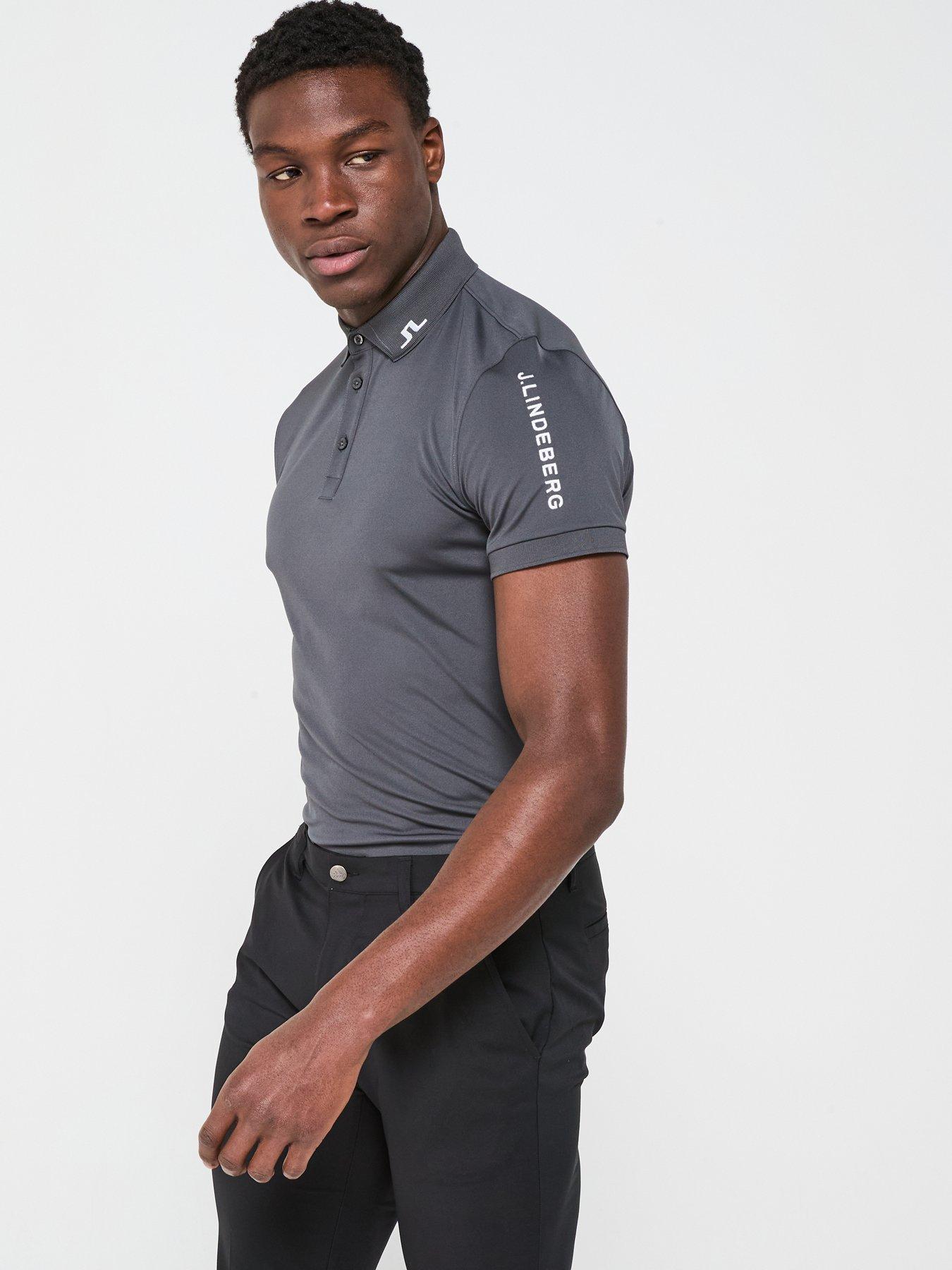  image of j-lindeberg-mens-golf-tour-tech-regular-fit-polo-grey