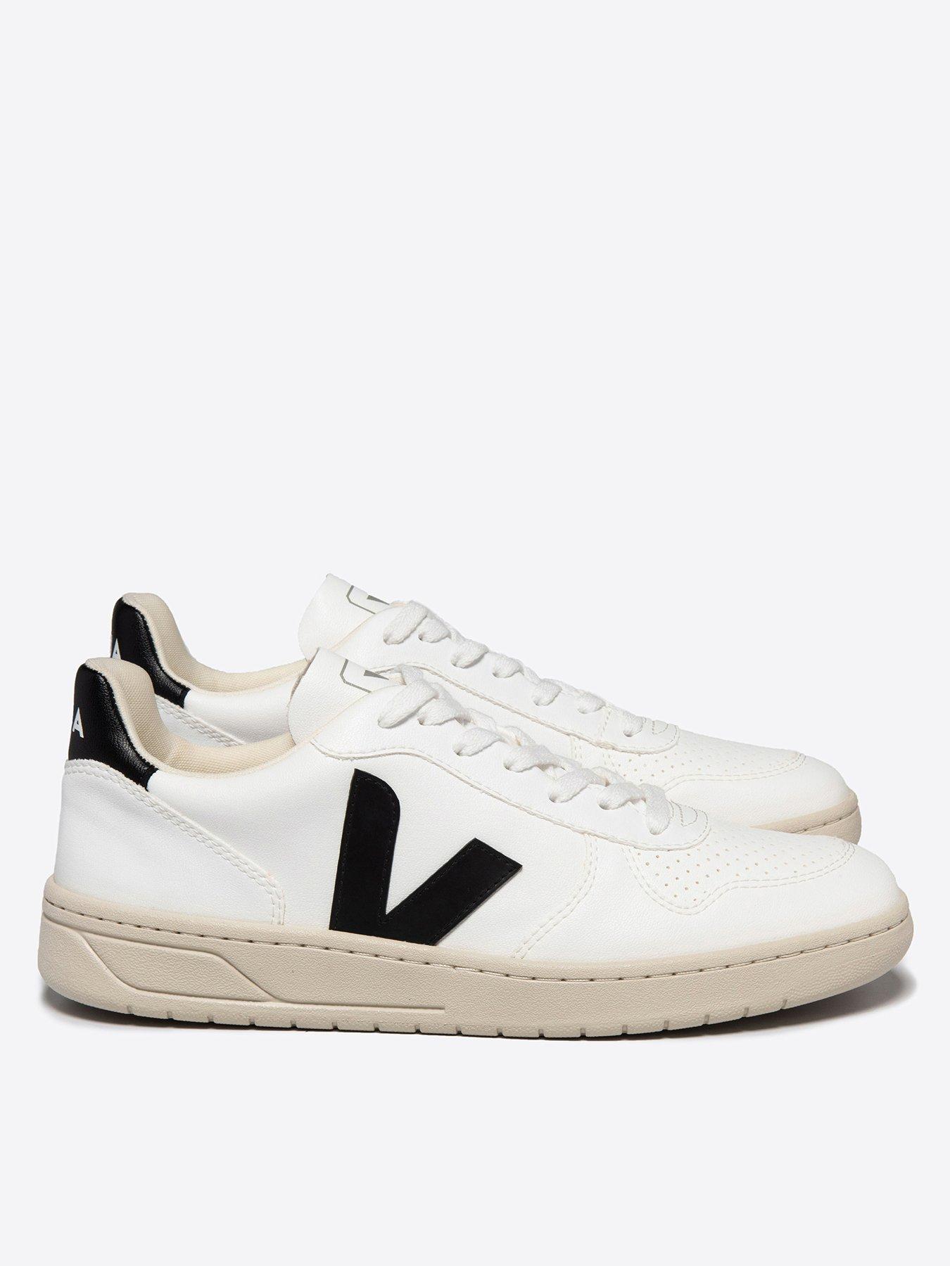 undefined Mens V-10 Trainers - White/Black