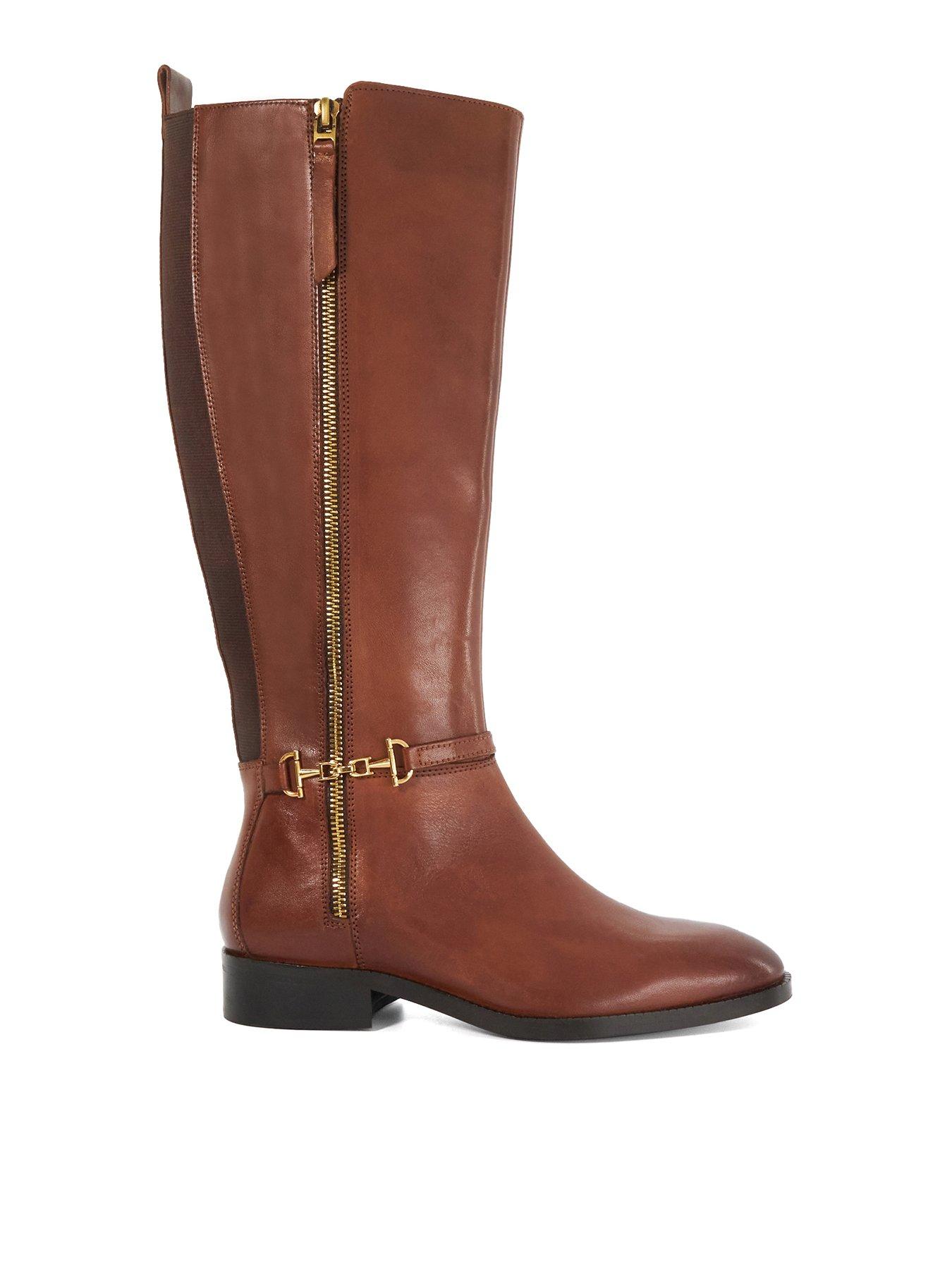 Dune London Wide Fit Taylyn Side Zip Detail Knee High Boot littlewoods