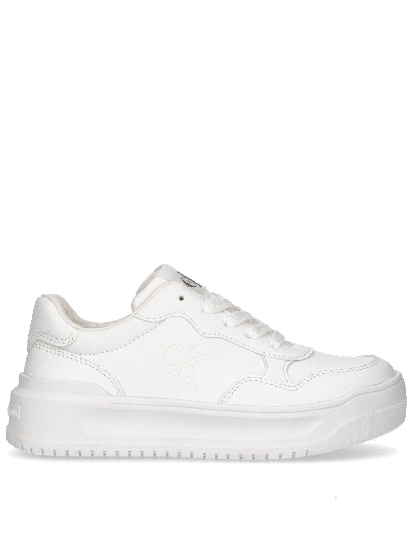undefined Girls Low Cut Lace-Up Sneakers - White
