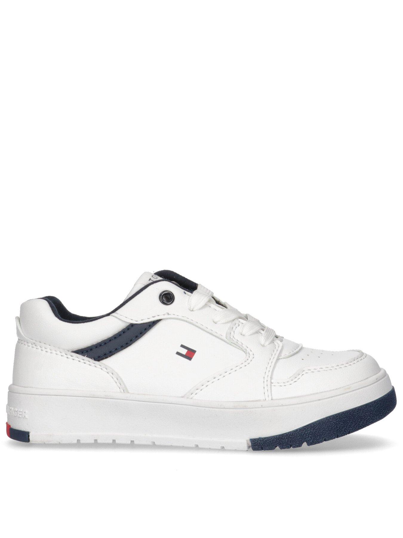 undefined Boys Flag Low Cut Lace-up Sneaker - White