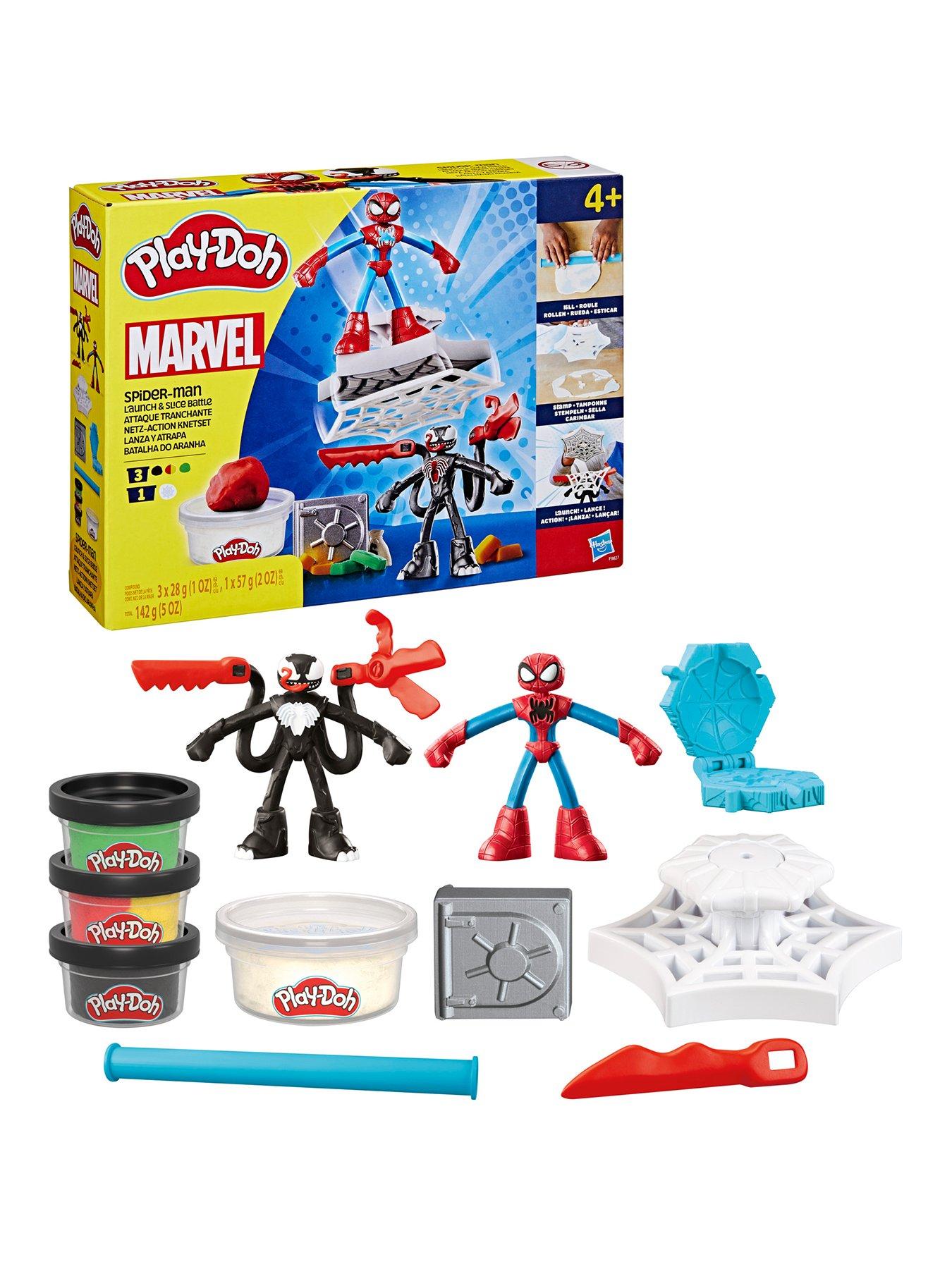  image of play-doh-play-doh-spiderman-launch-and-slice-battle