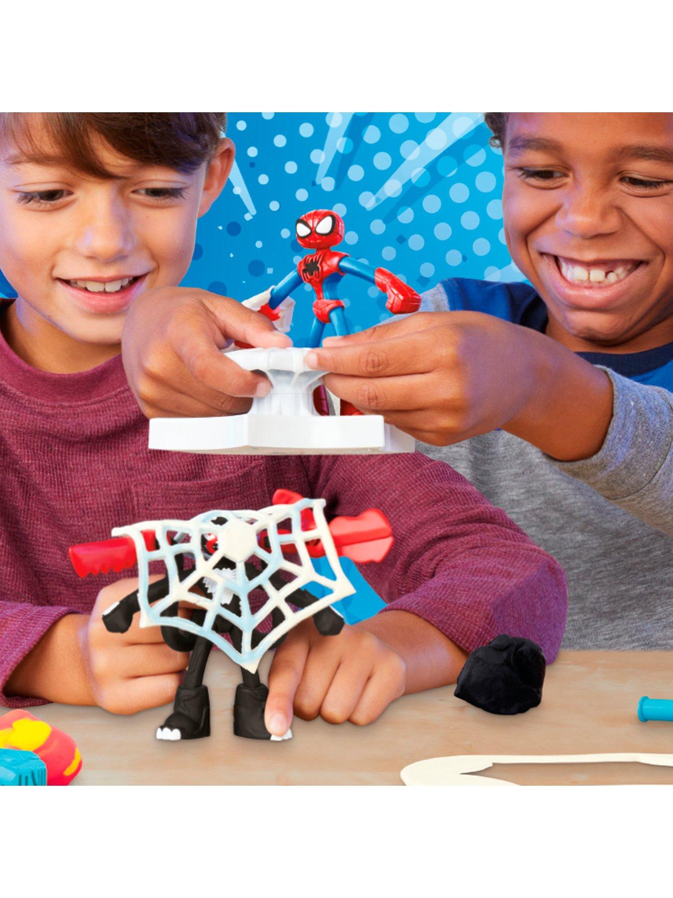  image of play-doh-play-doh-spiderman-launch-and-slice-battle