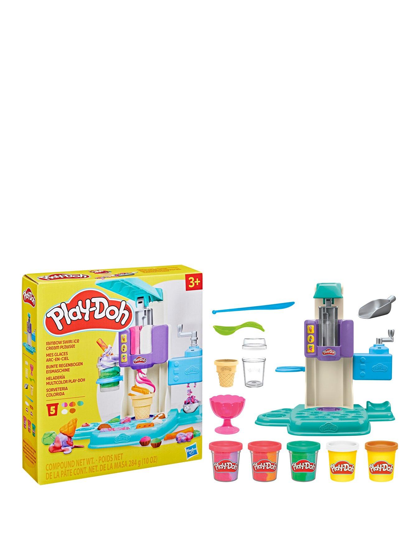 Play-Doh Play Doh Rainbow Swirl Ice Cream Playset Littlewoods