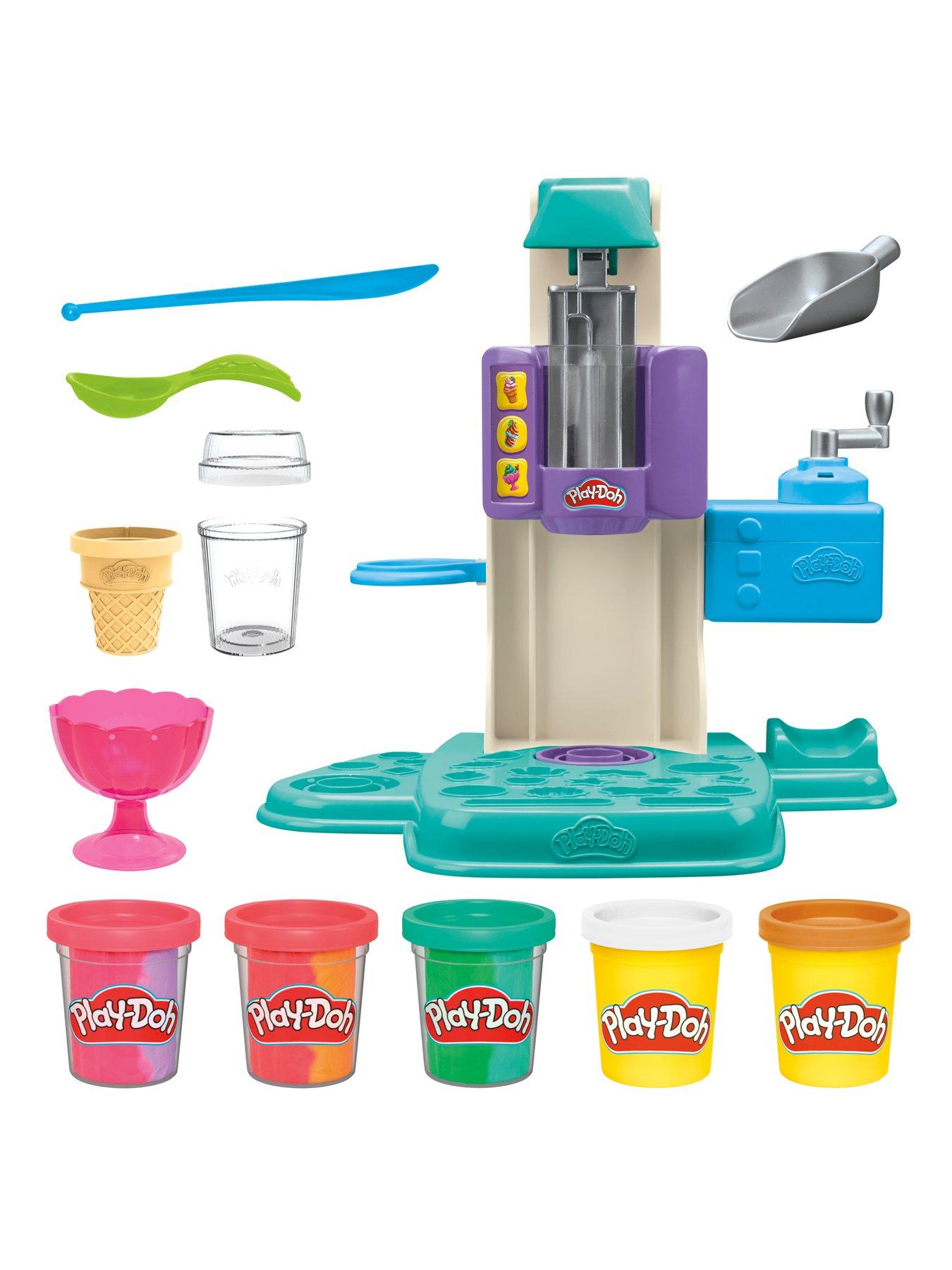 Play-Doh Play Doh Rainbow Swirl Ice Cream Playset Littlewoods