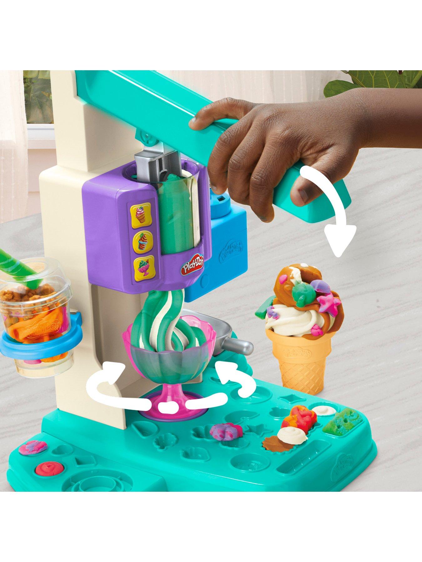 Play-Doh Play Doh Rainbow Swirl Ice Cream Playset Littlewoods