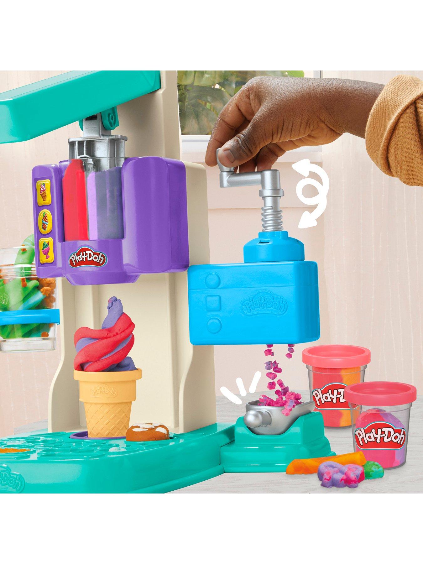 Play-Doh Play Doh Rainbow Swirl Ice Cream Playset Littlewoods