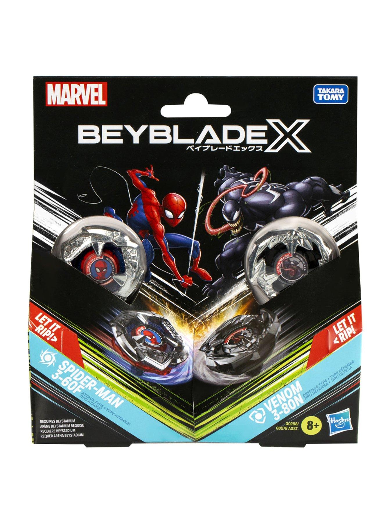  image of beyblade-beyblade-x-marvel-collab-spider-mannbspvs-venomnbspmultipack-set