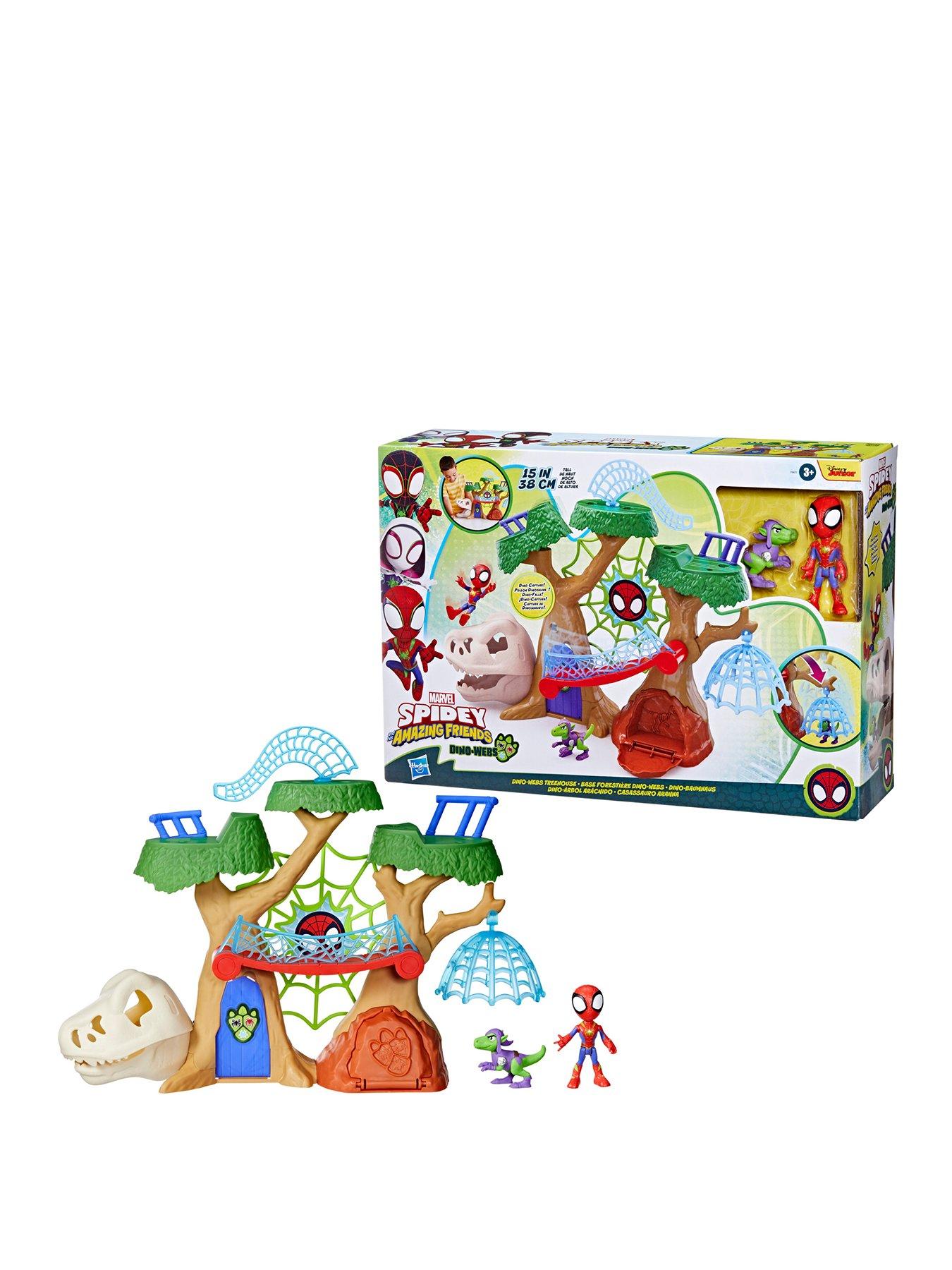 Image 1 of 5 of Spidey and His Amazing Friends Spidey and His Amazing Friends Dino-Webs Treehouse Playset