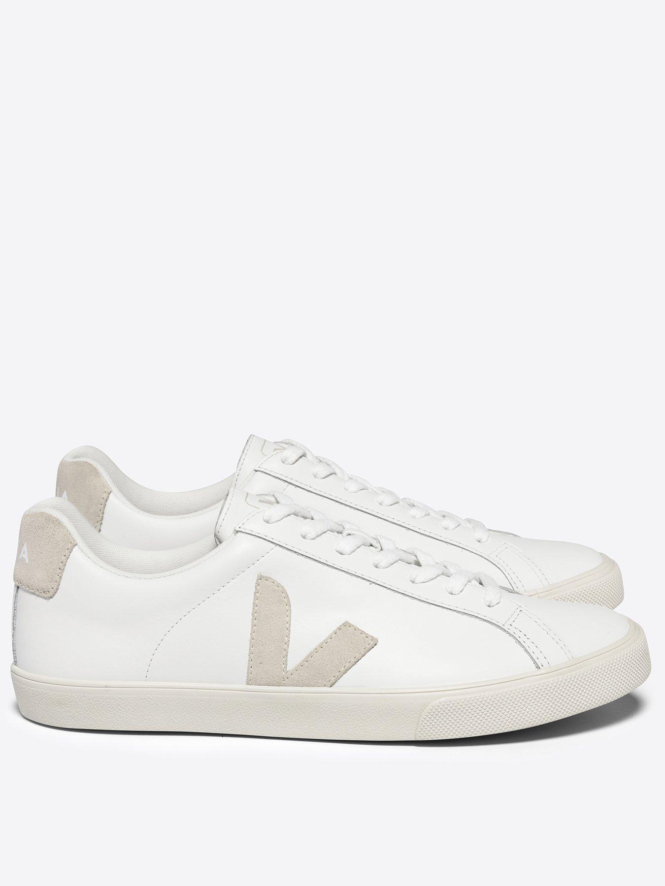 Image 1 of 4 of Veja Womens Esplar Logo Trainers - White/Beige